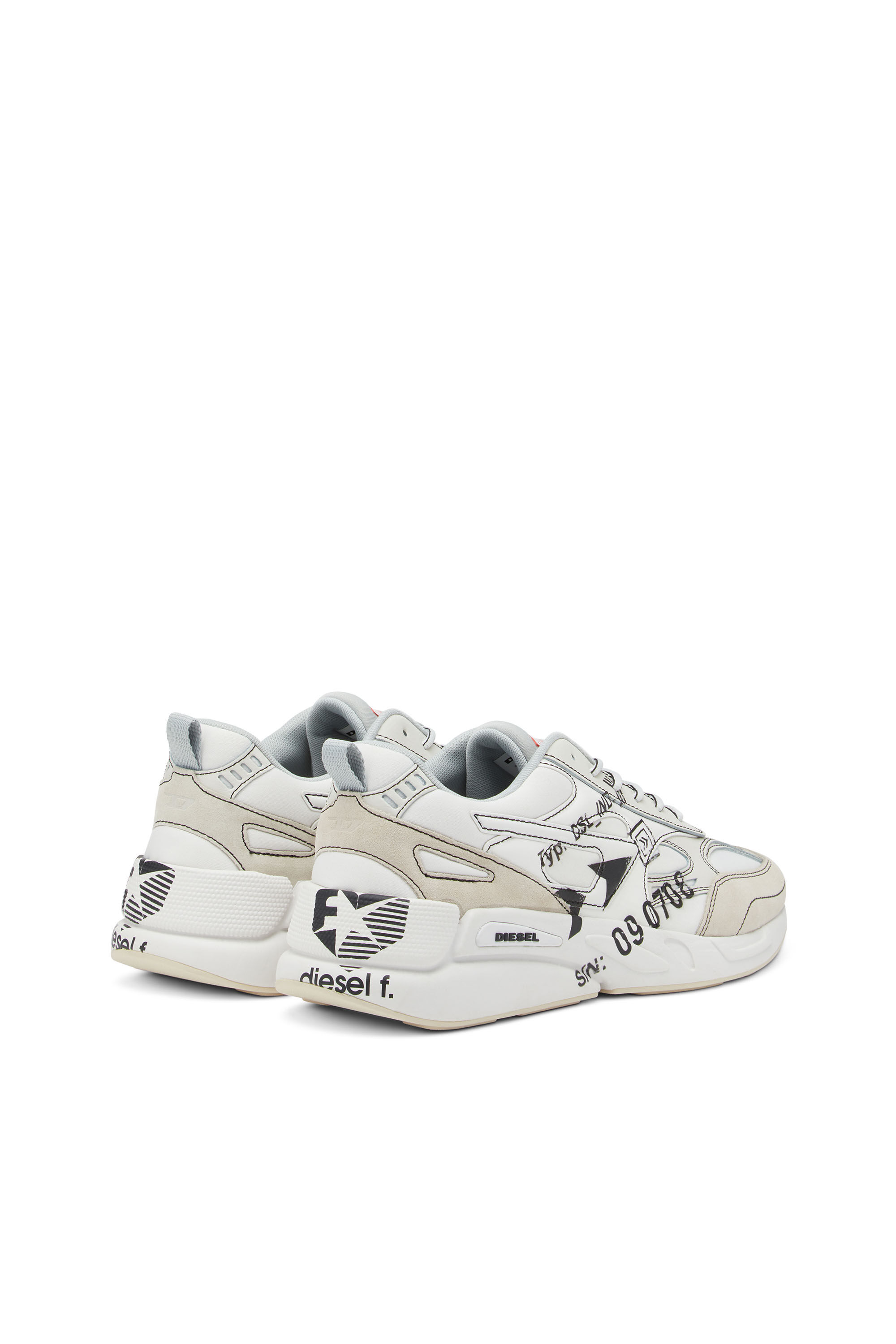 Diesel - S-SERENDIPITY SPORT, Male's S-Serendipity Sport - Sneakers with graphic logo prints in White - 3