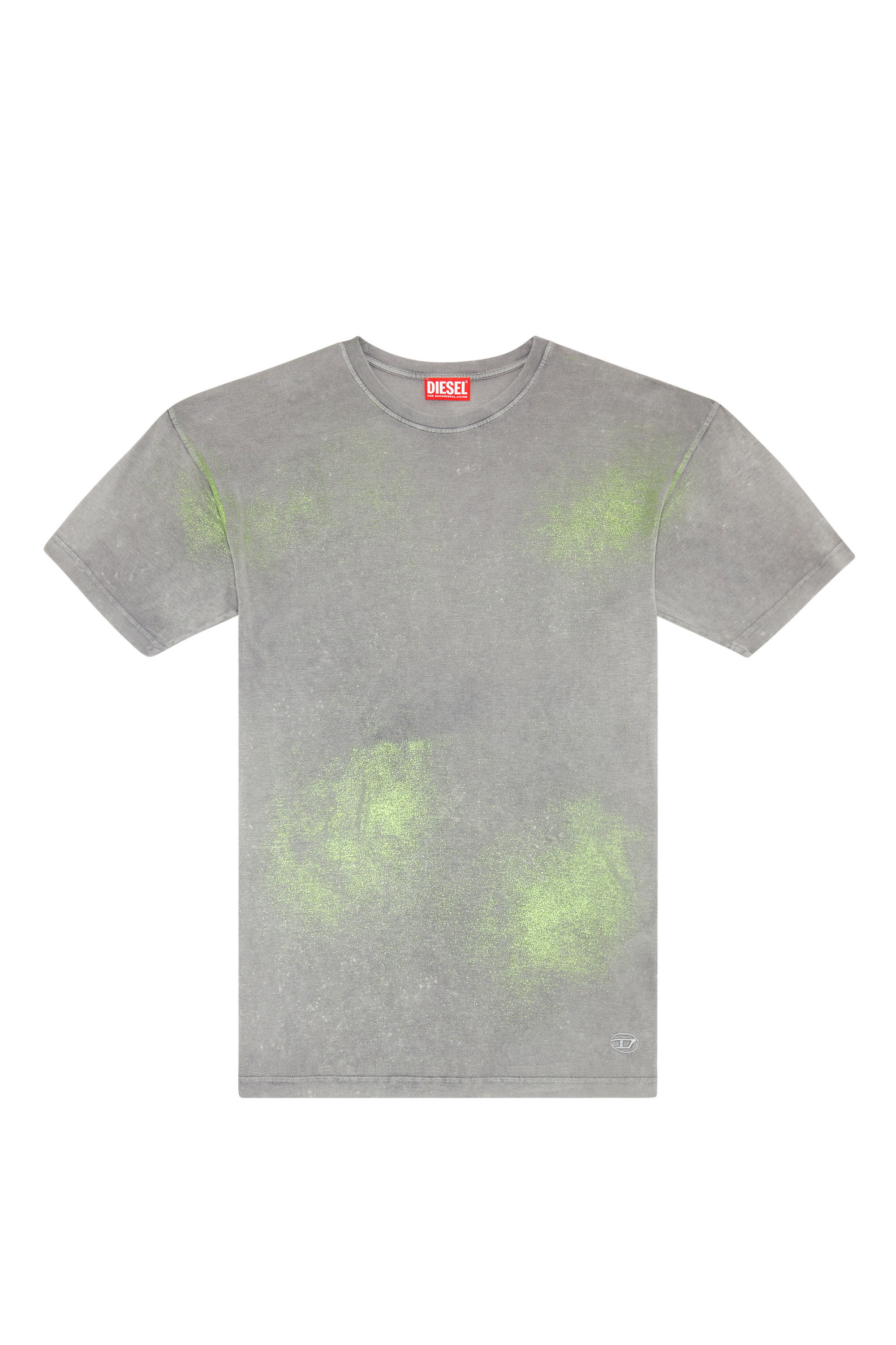 Women's Faded metallic oversized T-shirt | Diesel