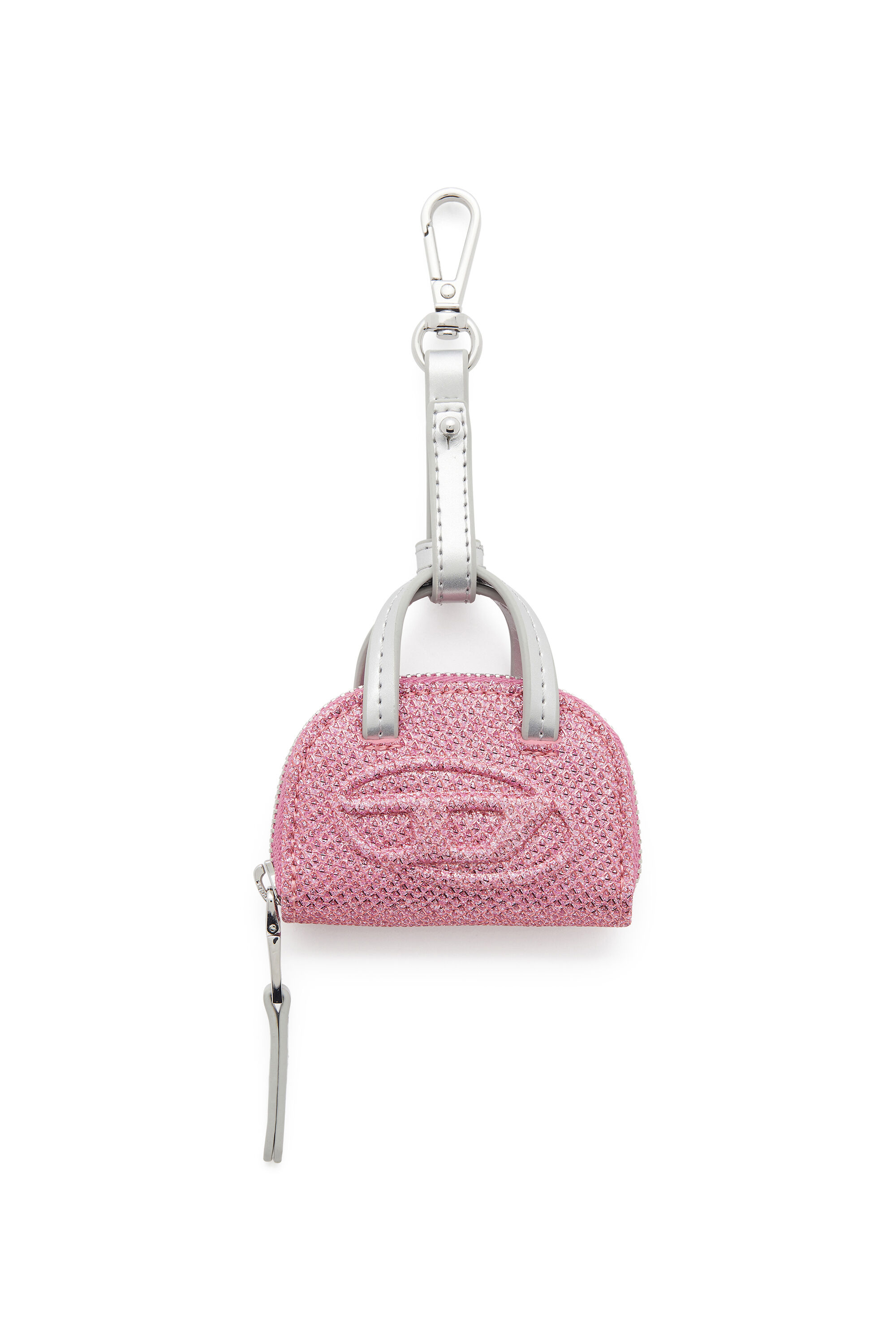 Diesel - 1DR DOME CHARMS, Female's 1DR Dome - Charm in Lurex fabric in Pink - 1