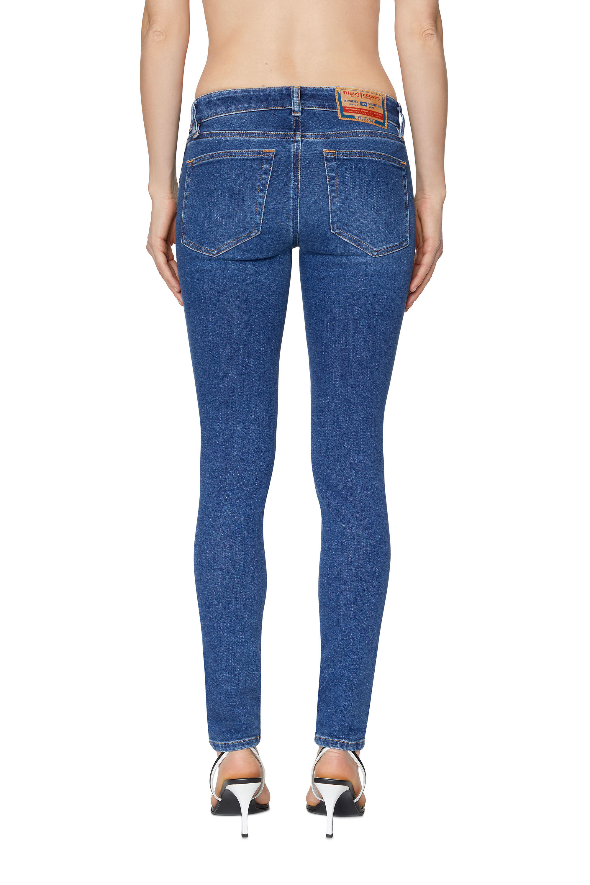 Diesel - Super skinny Jeans 2018 Slandy-Low 09C21, Super skinny Jeans - 2018 Slandy-Low Femme in Bleu - 5