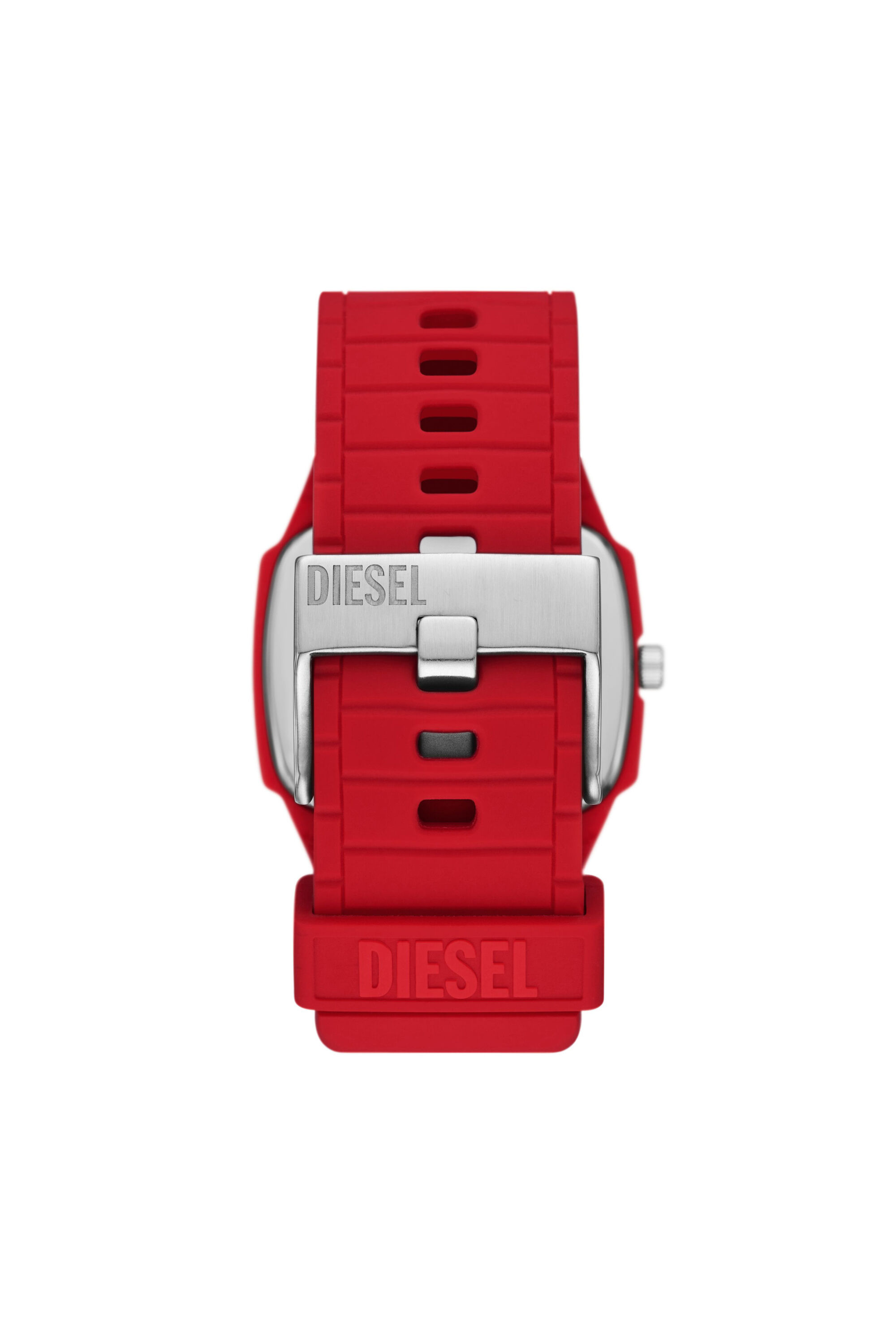 Diesel - DZ2165, Montre Cliffhanger 2.0 en silicone Rouge Homme in Rouge - 2