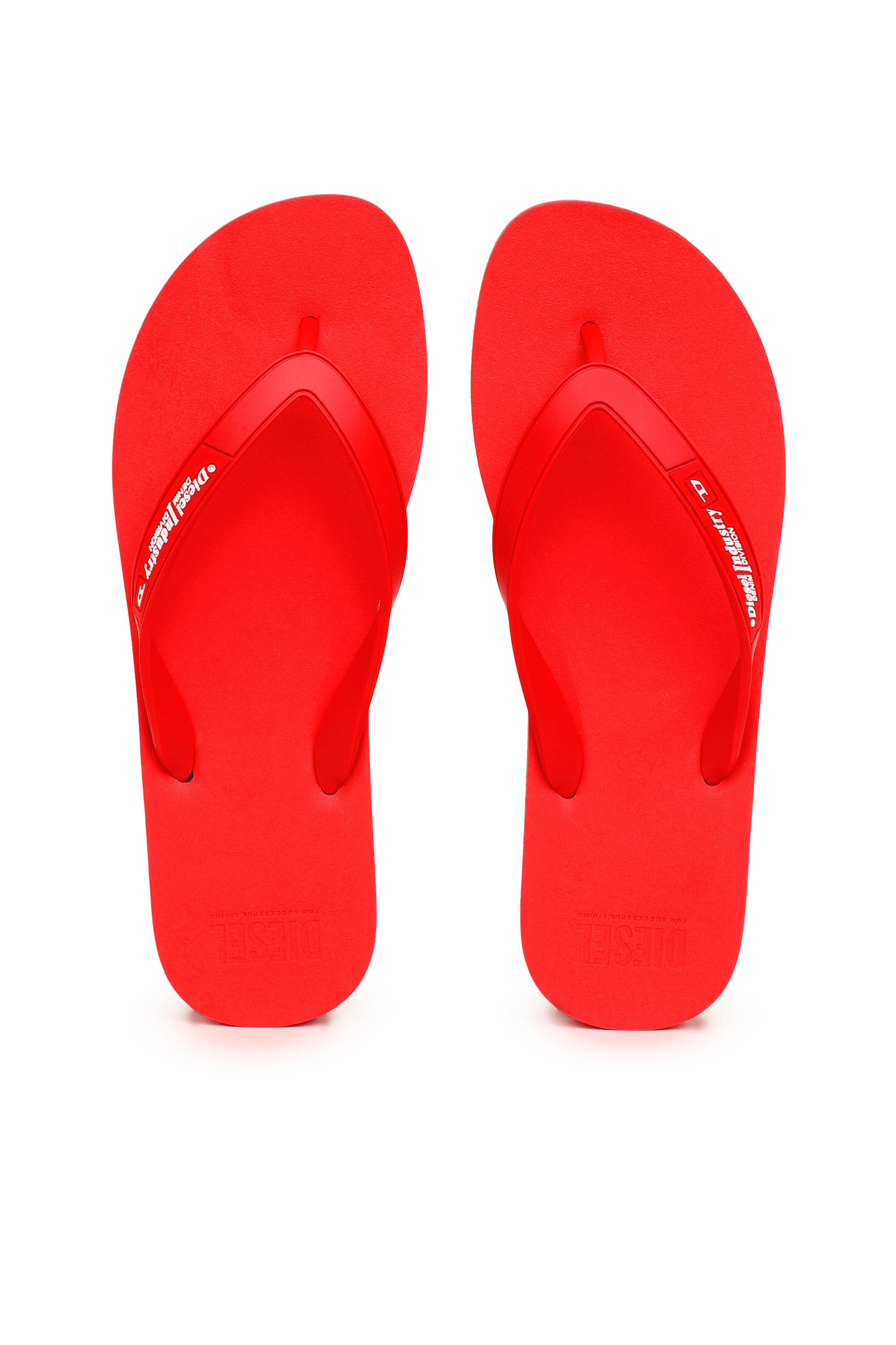 Diesel - SA-KAUAY NL, Male's Sa-Kauay Nl - Flip flops with logo straps in Red - 4