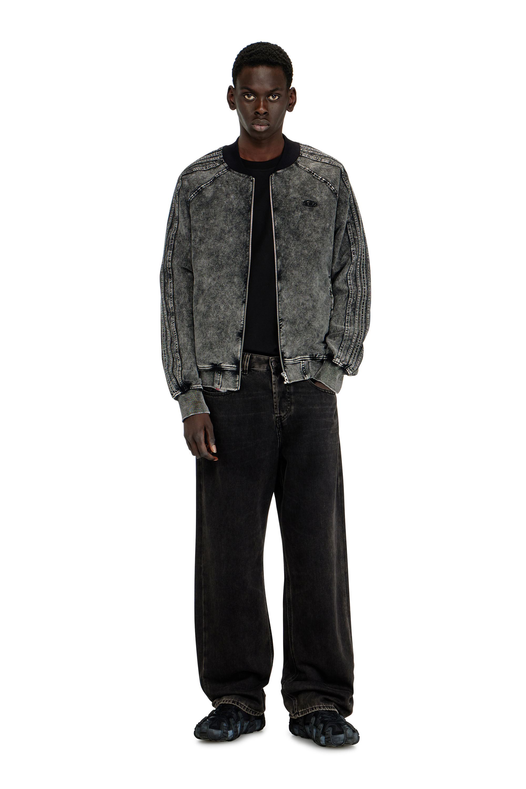 Men's Regular Jeans | Black/Dark grey | Diesel 2001 D-Macro
