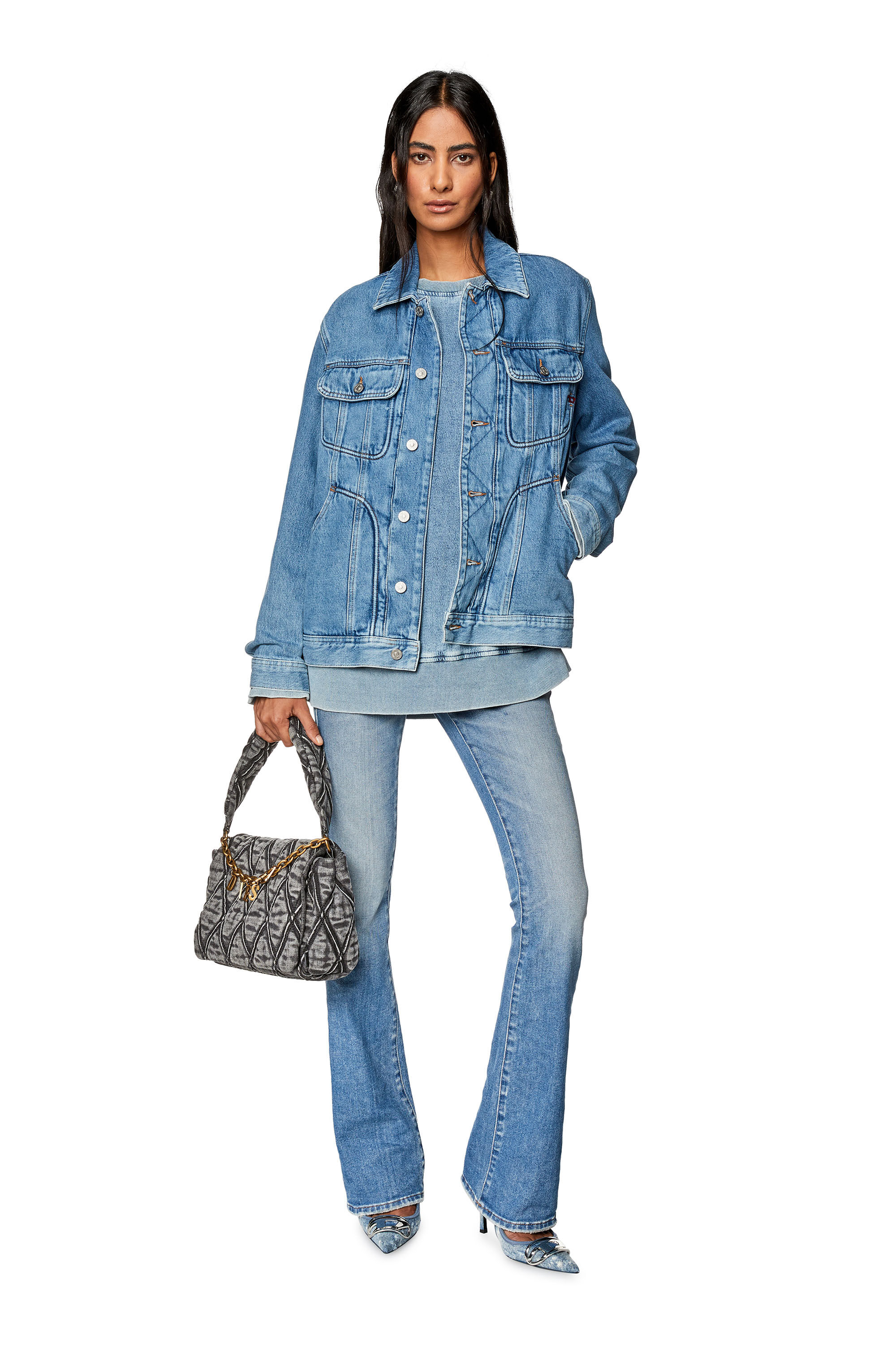 Diesel - Female's Bootcut and Flare Jeans 1969 D-Ebbey 09G70, Light Blue - 1
