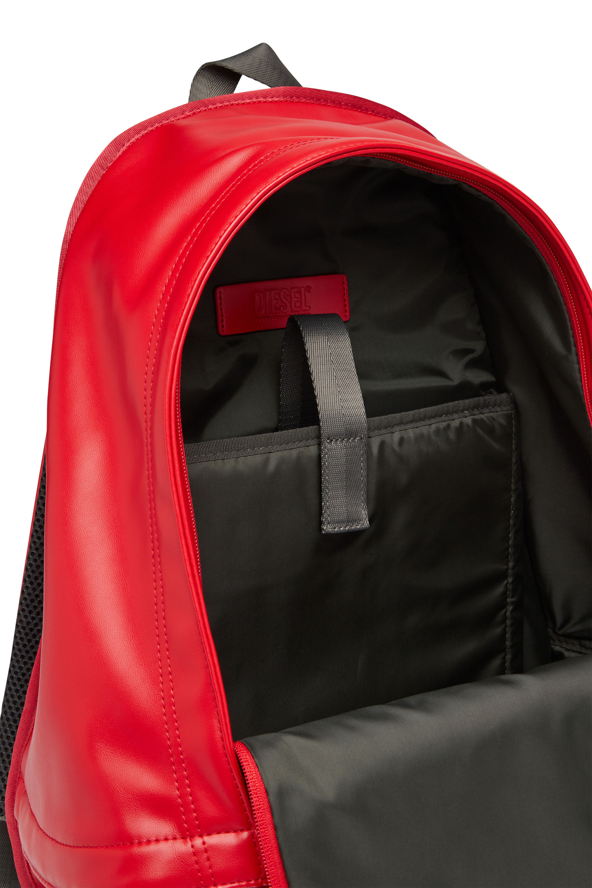 Diesel - RAVE BACKPACK, Rave Backpack - Sac à dos en matières recyclées Homme in Rouge - 2