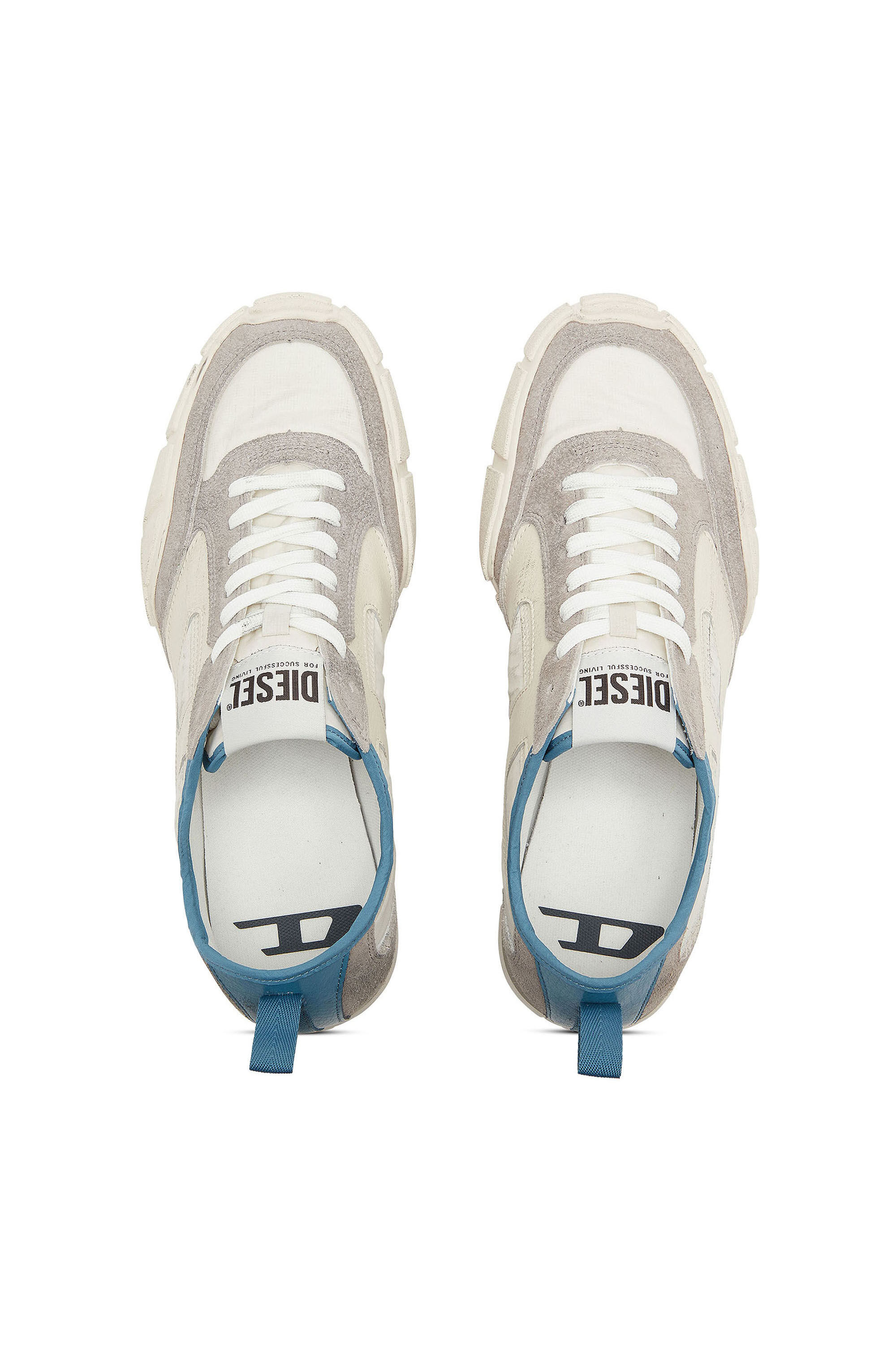Diesel - S-PAGODHA LOW, S-Pagodha - Baskets en cuir et nylon Homme in Polychrome - 4