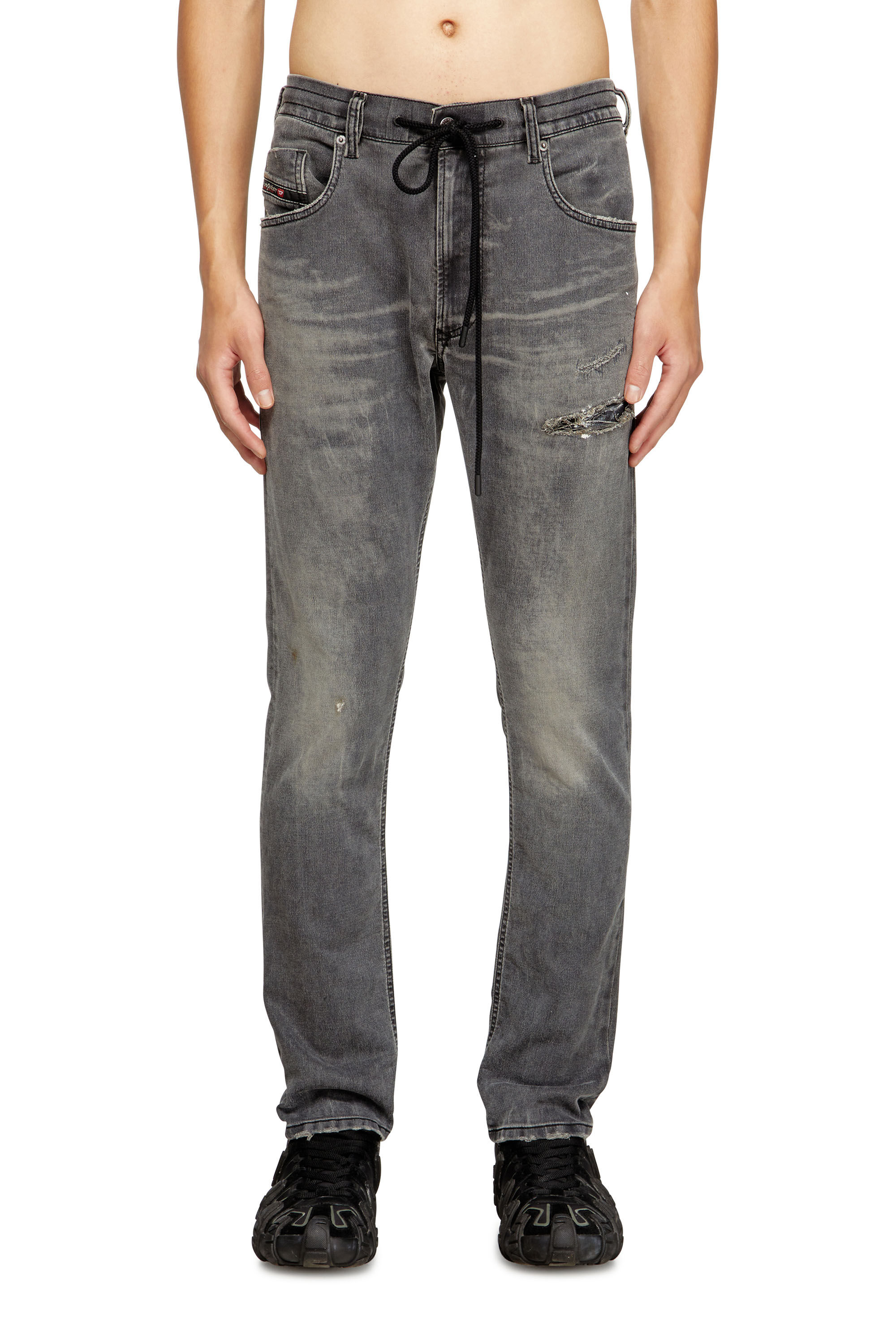 Diesel - Male's Regular 2032 D-Krooley Joggjeans® 068SB, Black/Dark Grey - 3