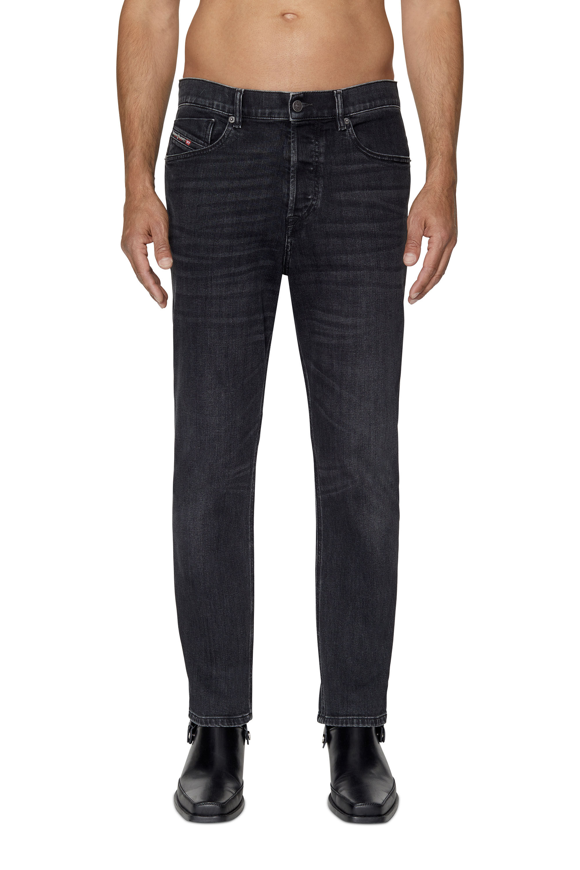 Diesel - Regular Jeans 2005 D-Fining 09B83 Homme, Noir/Gris foncé - Image 3