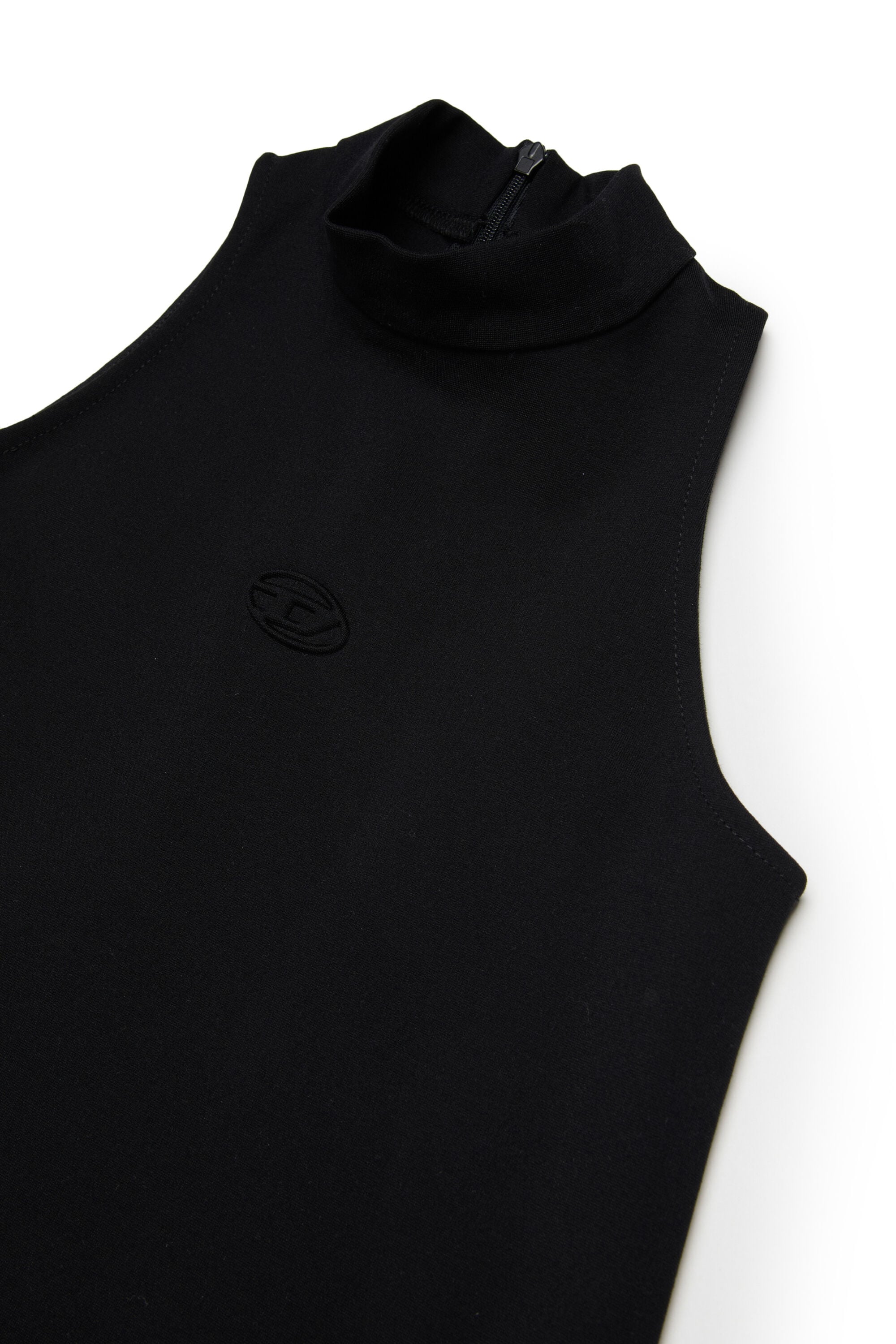 Diesel - DAMY, Woman's Fluid dress with mock neck in Black - 3