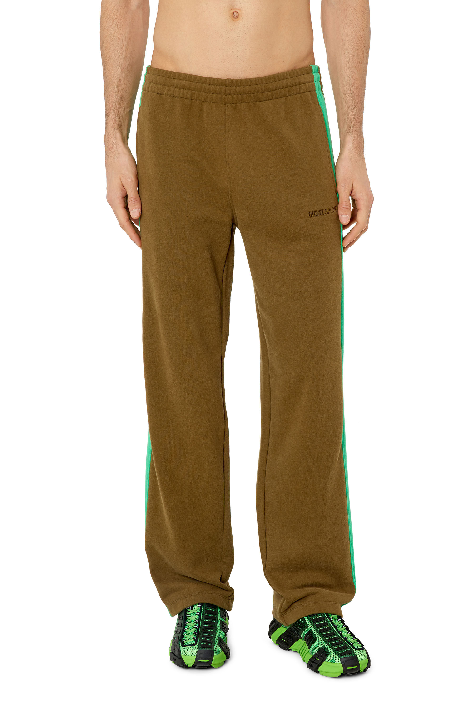 AMSB-JAGER-HT33 Man: Track pants with logo bands | Diesel