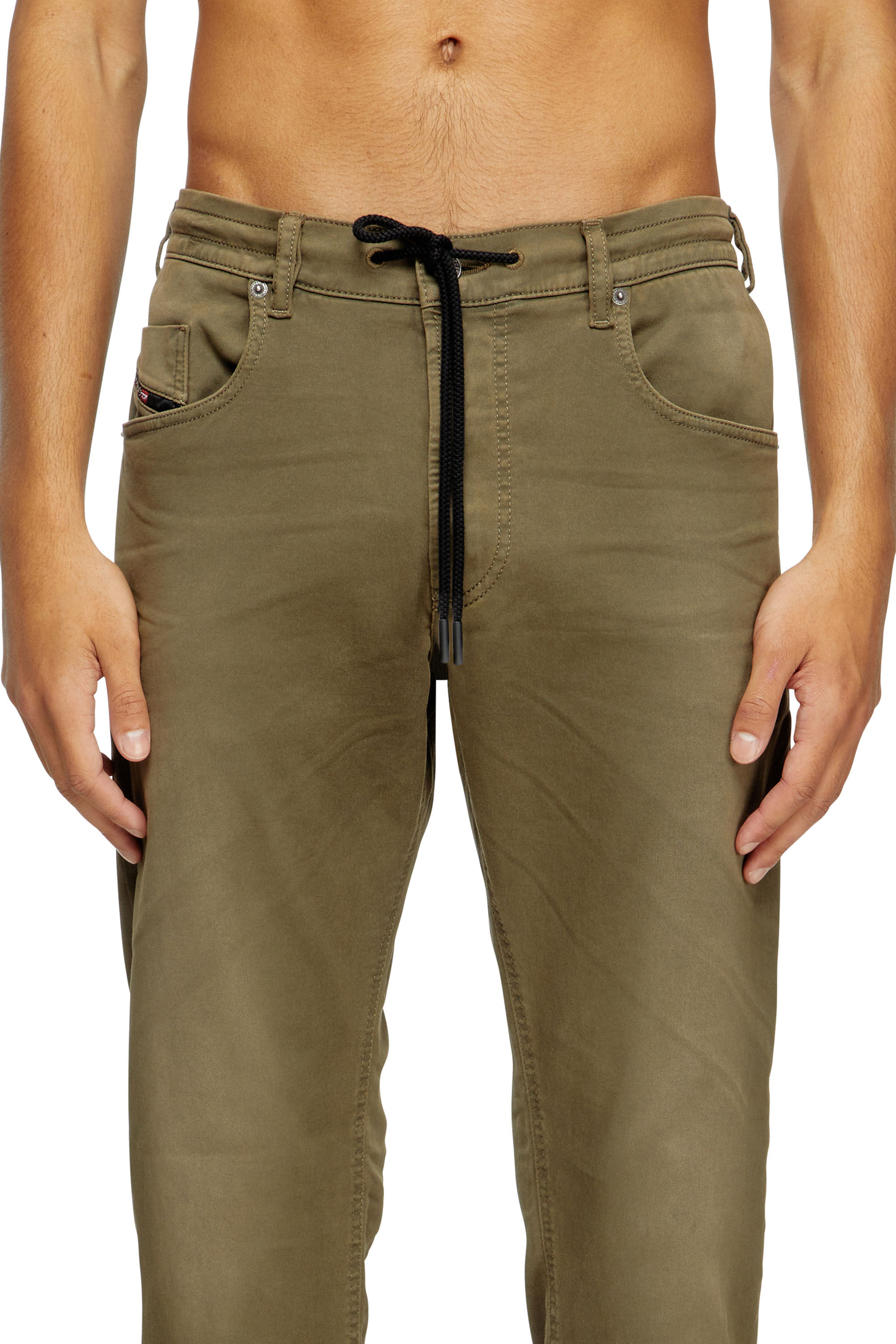 Men's Regular Jeans | Green | Diesel 2032 D-Krooley Joggjeans®