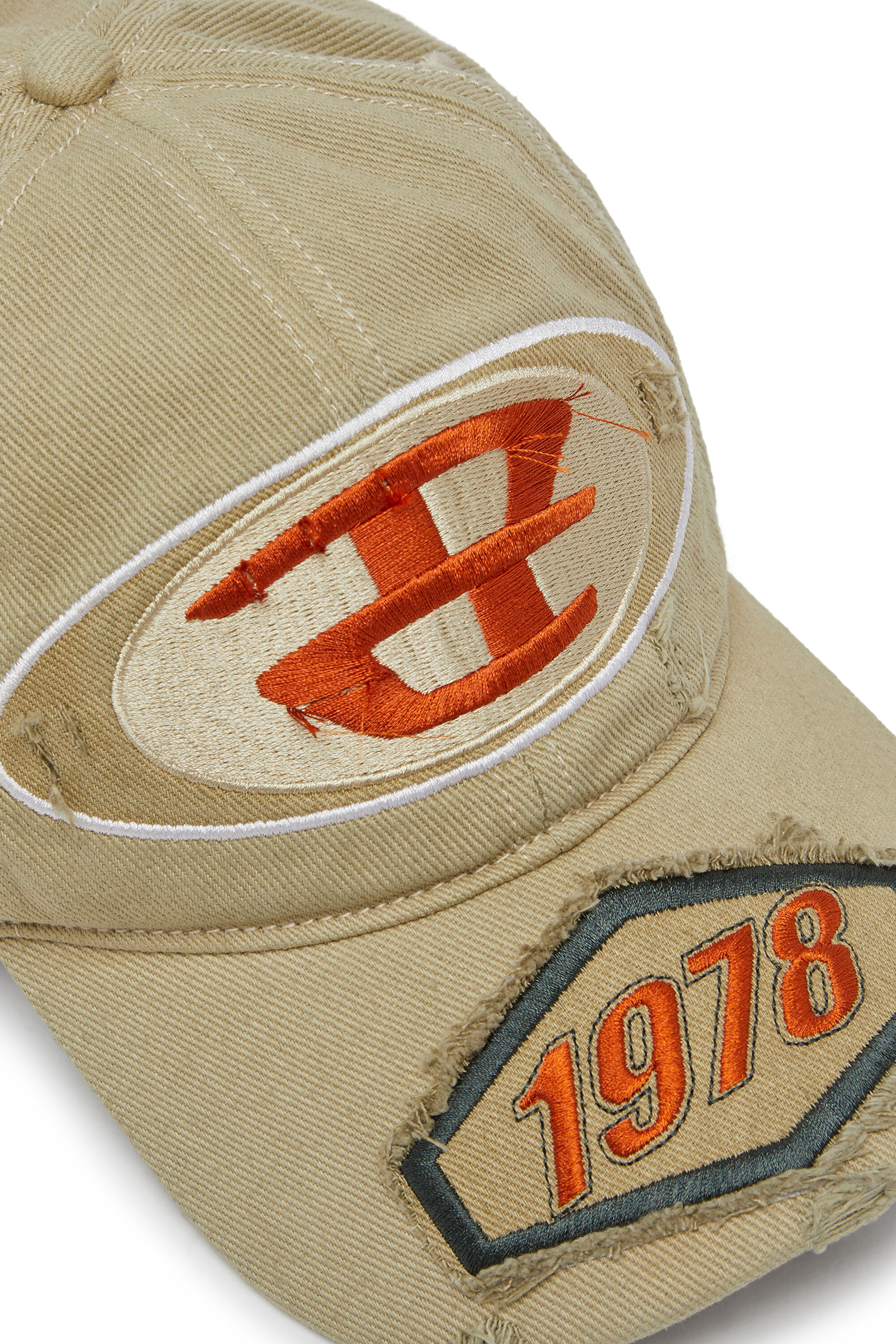 Men's Baseball cap with embroidered patches | Brown | Diesel