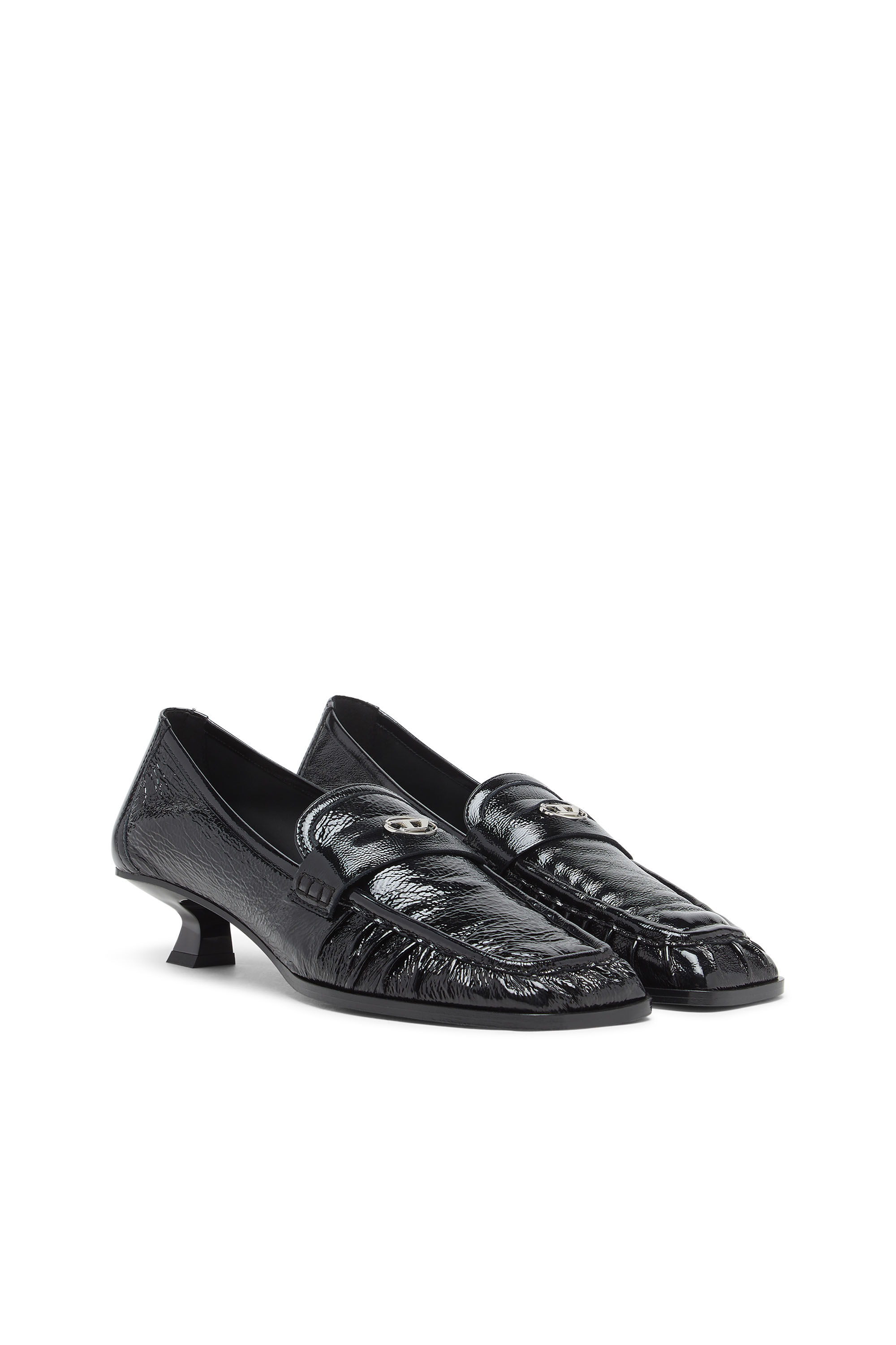 Diesel - D-AMBER MOC 30, Woman's D-Amber-Penny loafers in naplak leather in Black - 2