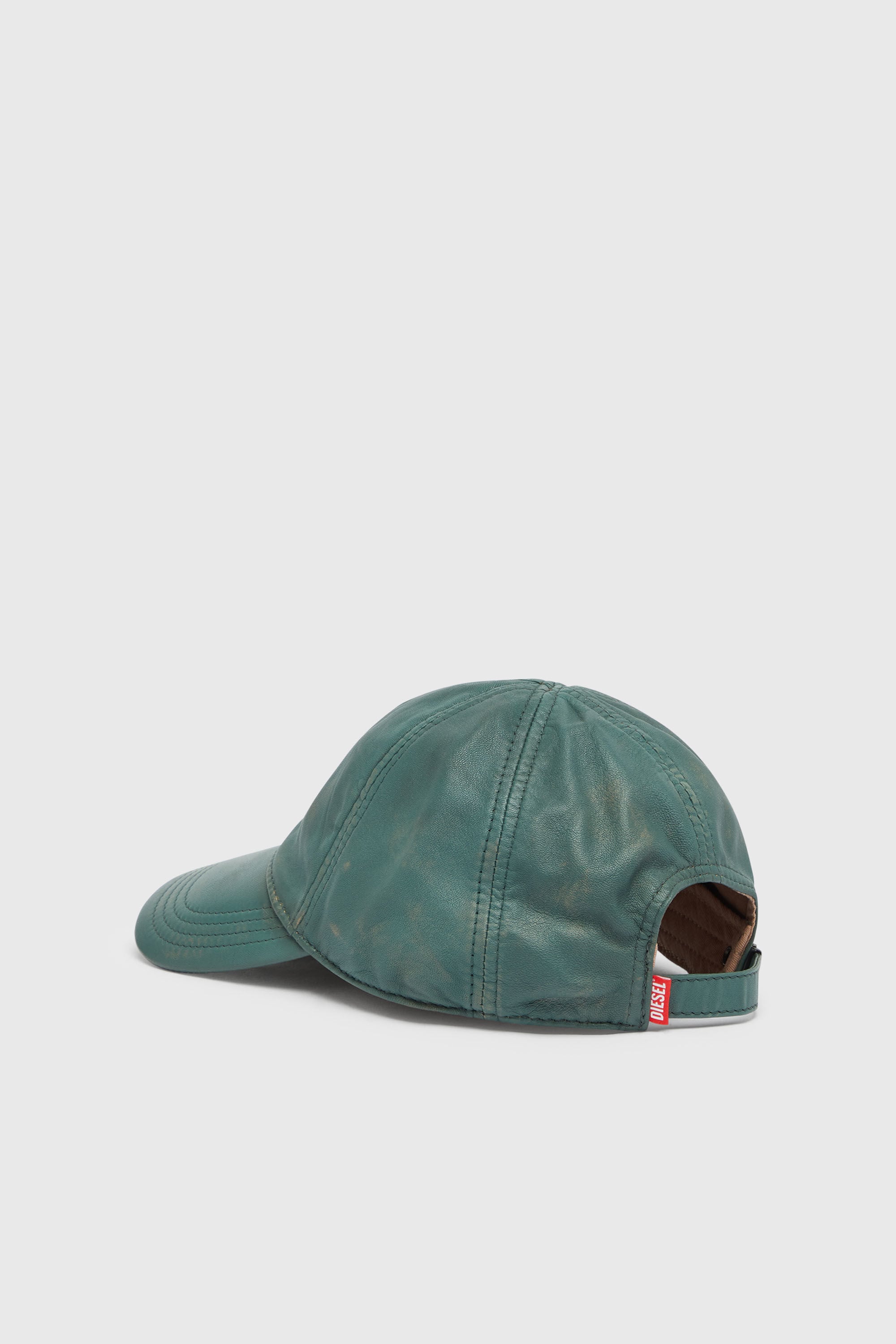 Diesel - C-ASPO, Casquette de baseball en cuir trait&eacute; Homme in ToBeDefined - 2