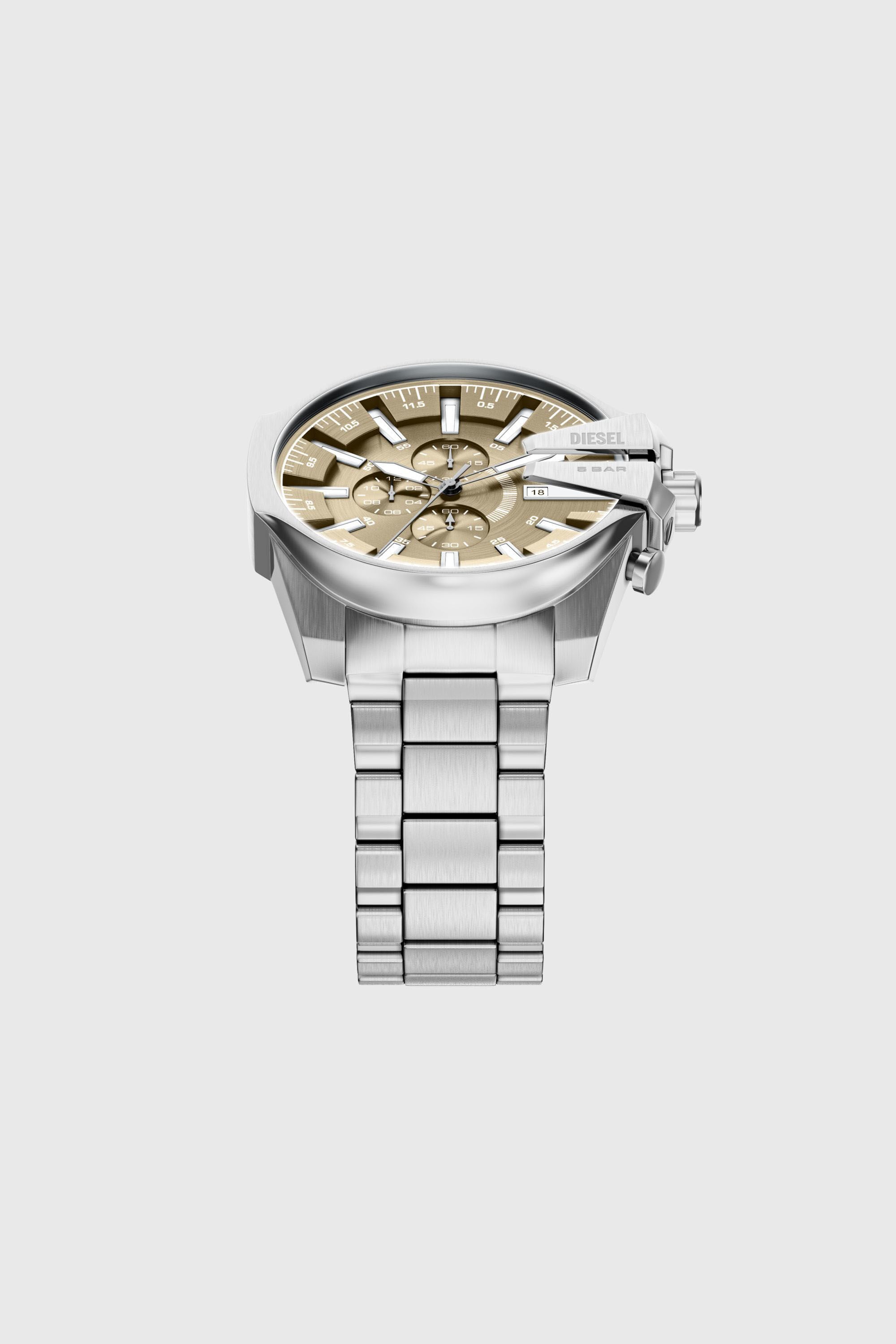 Men's Mega Chief Slim Chronograph Stainless Steel Watch | Silver