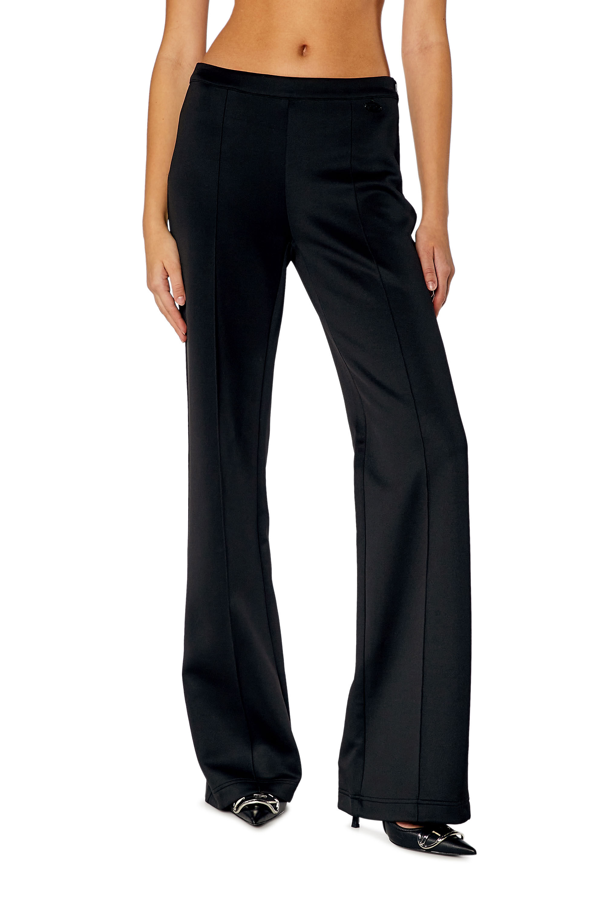 Diesel - P-MAEVY, Female's Bootcut pants with cut-out back in Black - 3