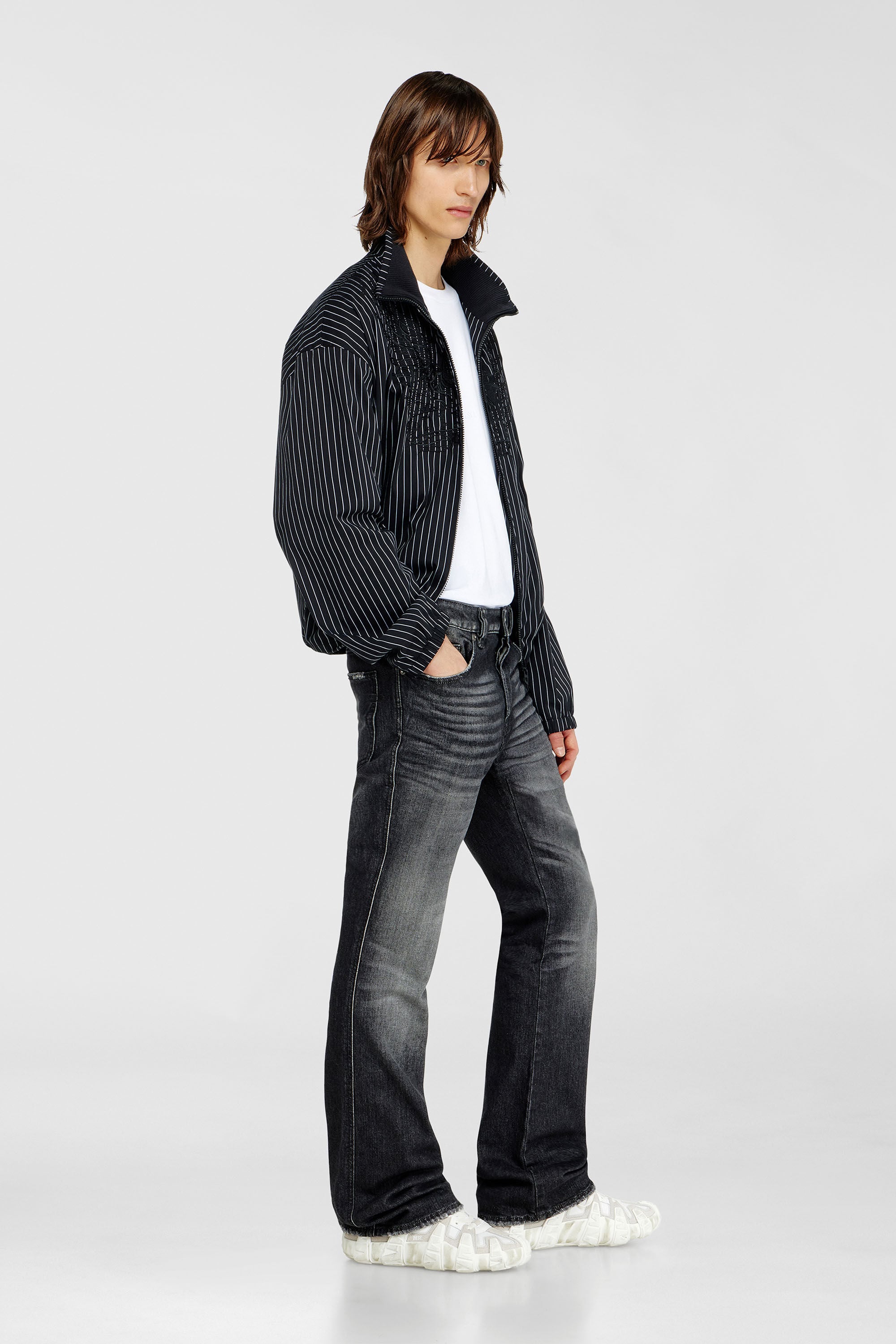 Diesel - Bootcut Jeans 1998 D-Buck 09L50 Hombre, Negro/Gris oscuro - 2