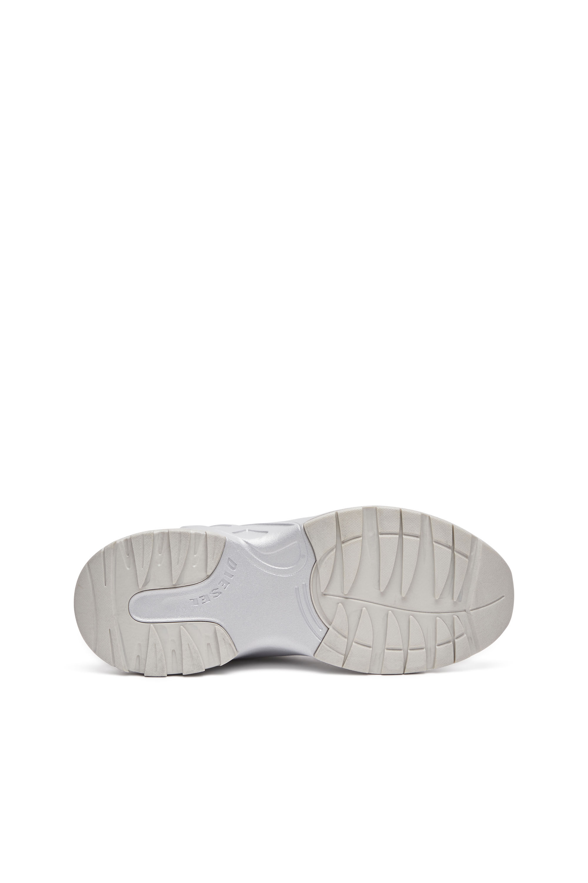 Diesel - S-D-RUNNER X, Unisex's S-D-Runner-Slip-on sneakers with Oval D instep in Silver - 5