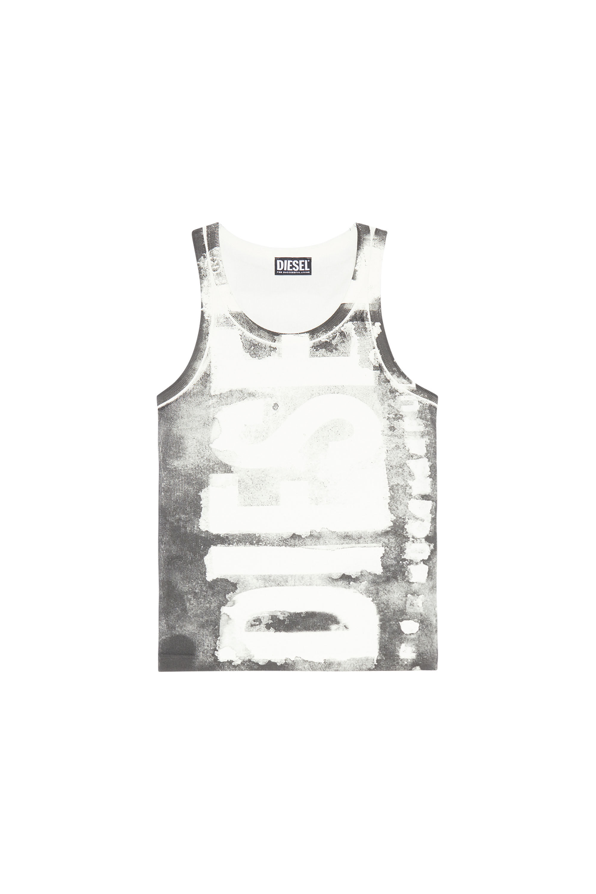 ★DIESEL★T-ANKY-G1 TANK TOP★ T-ANKY-G1 Woman: Tank top with bleeding-effect logo | Diesel