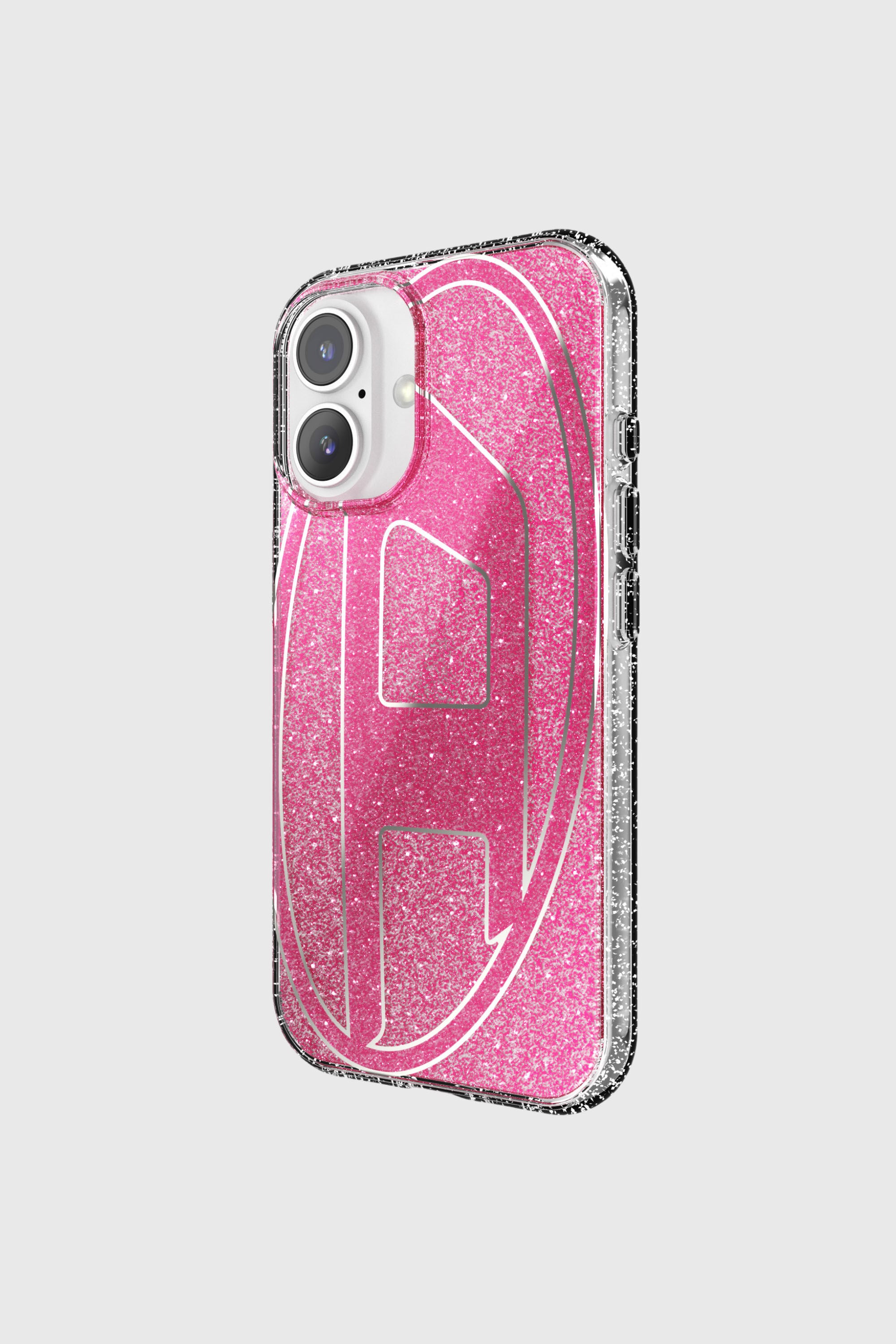 Diesel - 60155 AOP CASE, Unisex's Oval D Glitter Case for iP 16 in Pink - 3