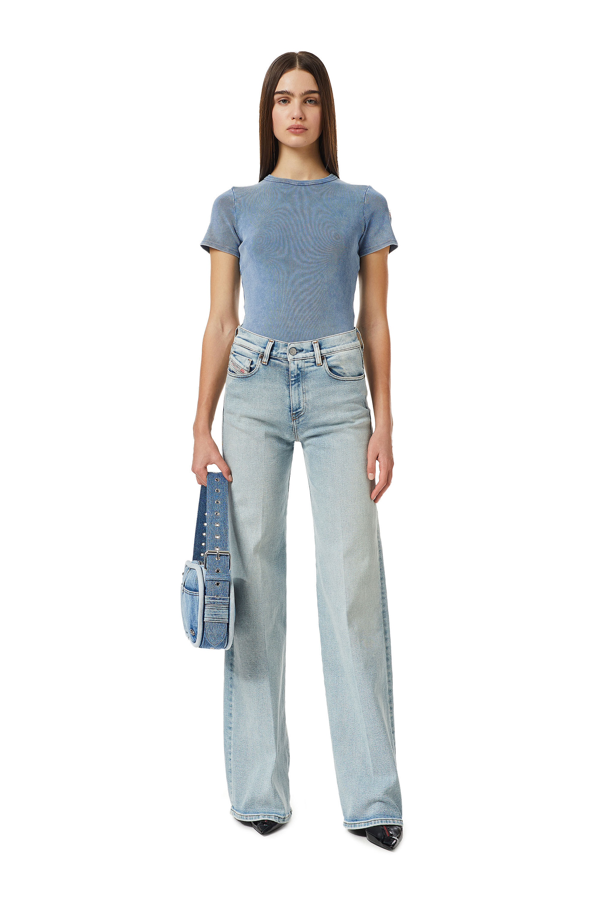 1978 D-Akemi Woman: Bootcut light blue Jeans | Diesel 1978 D-Akemi Woman: Bootcut light blue Jeans | Diesel