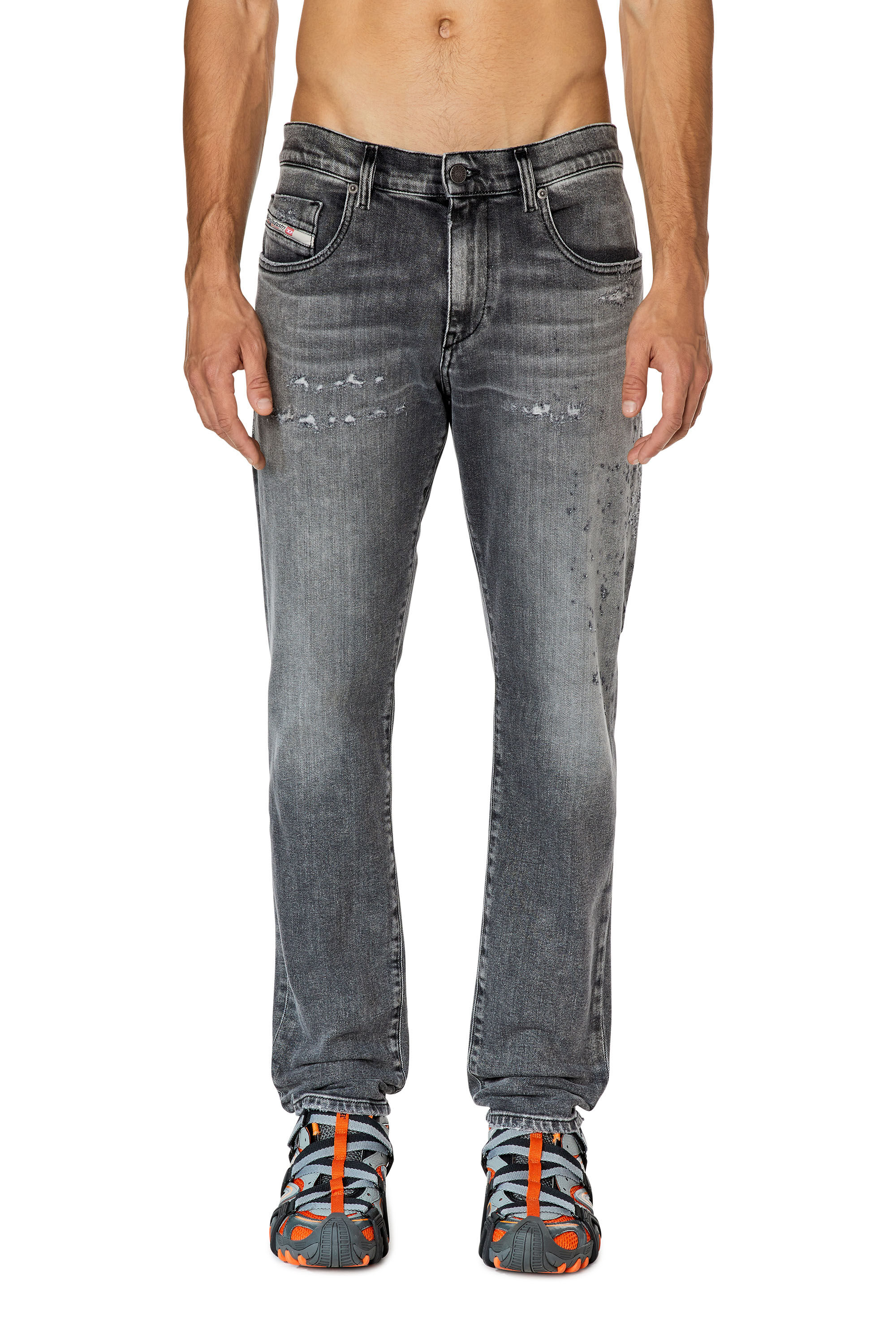 Diesel - Slim Jeans 2019 D-Strukt 09G04, Slim Jeans - 2019 D-Strukt Homme in Gris - 3