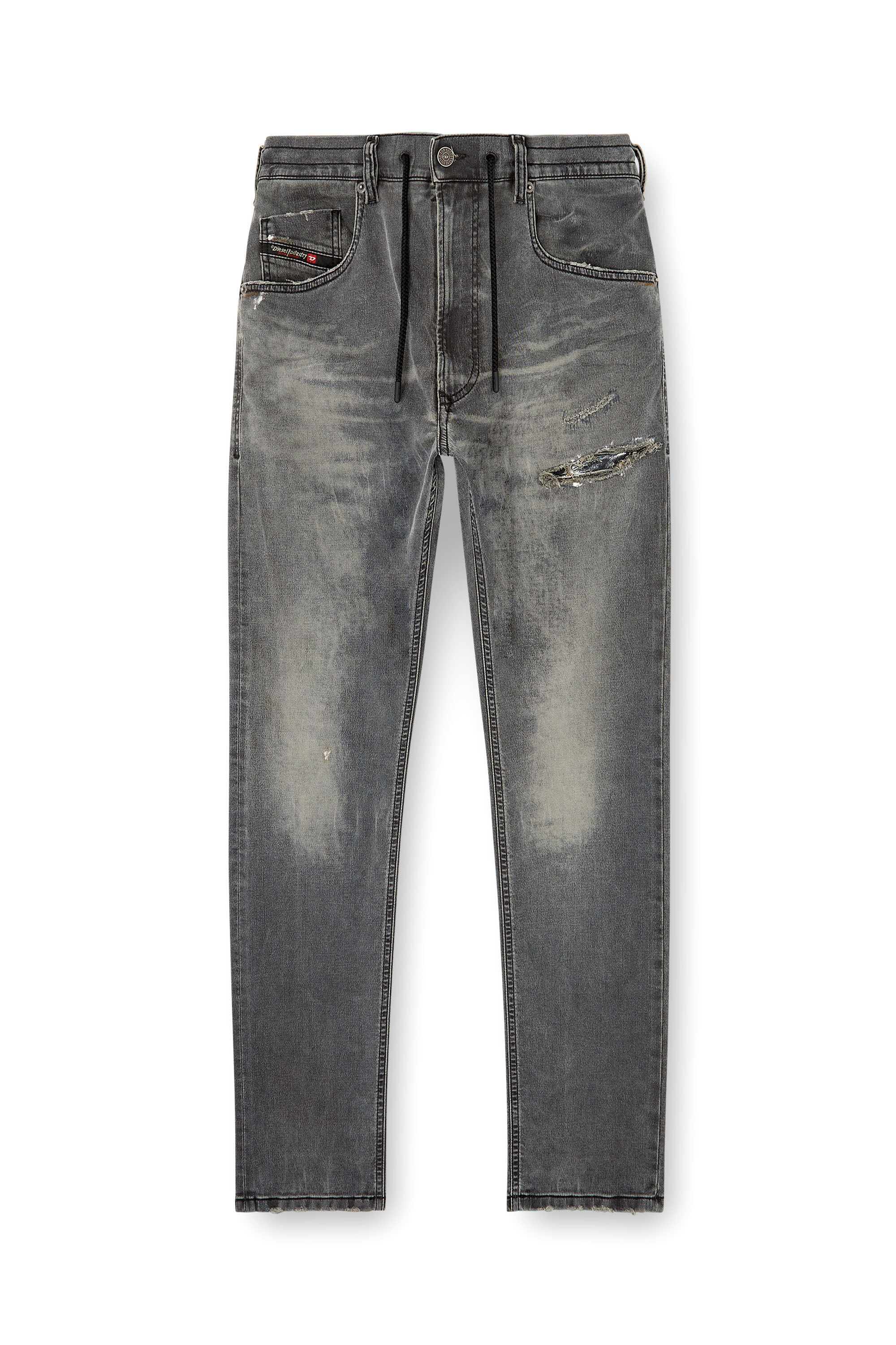 Diesel - Male's Regular 2032 D-Krooley Joggjeans® 068SB, Black/Dark Grey - 2