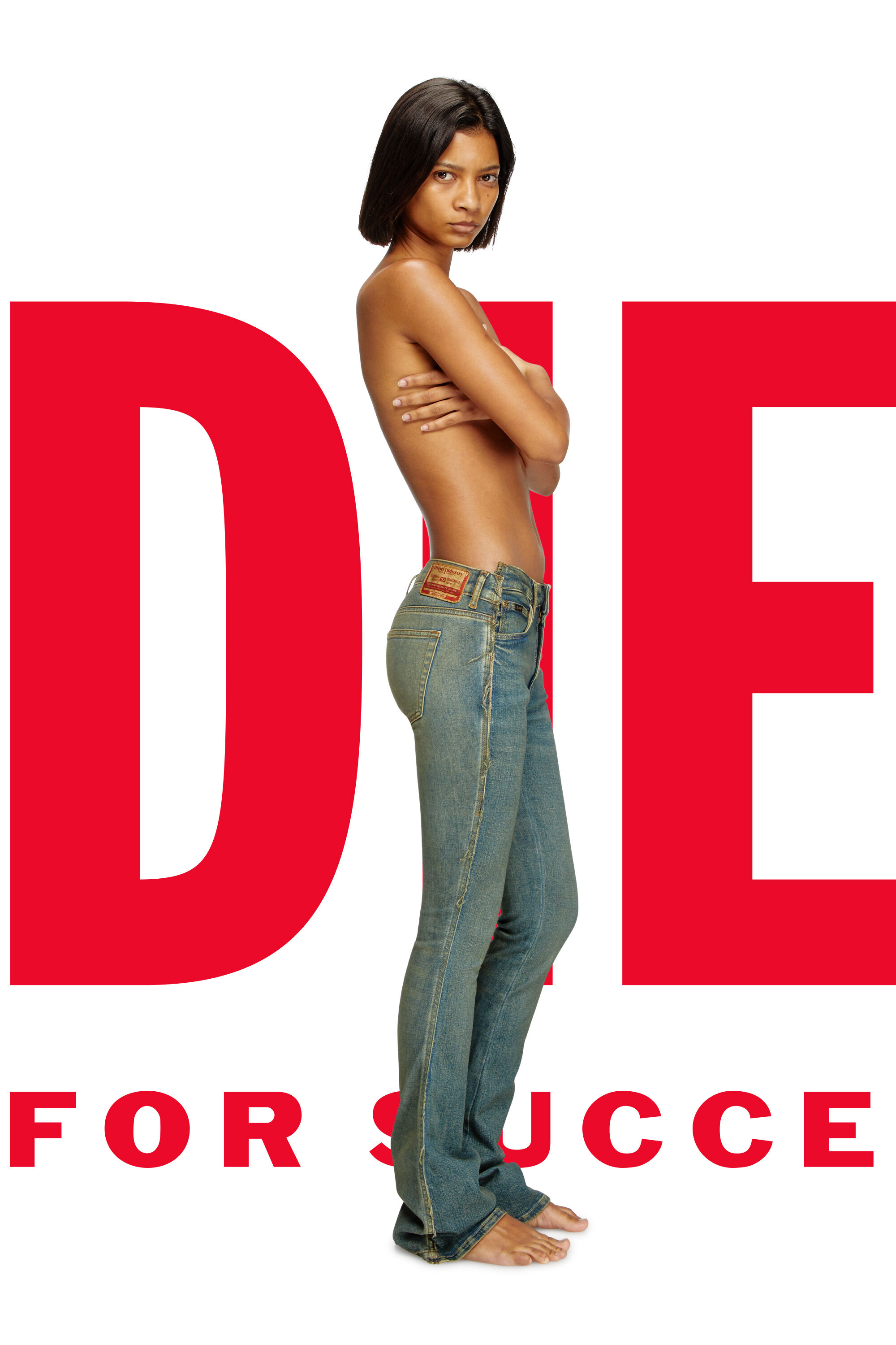 Diesel - Female's Regular Jeans Dieseloves 02 09N01, Dark Blue - 1
