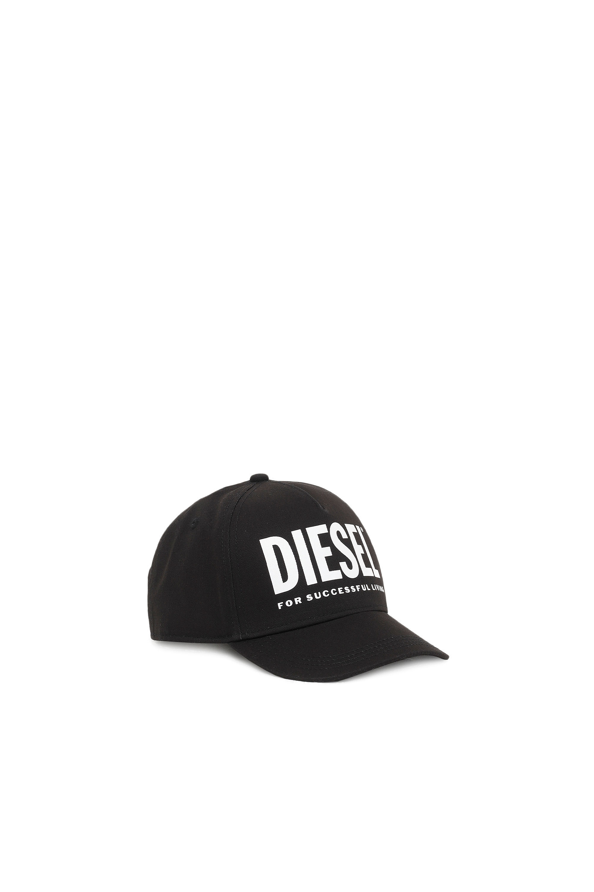 Diesel - FOLLY, Unisex's Baseball cap with logo and flat visor in Black - 1