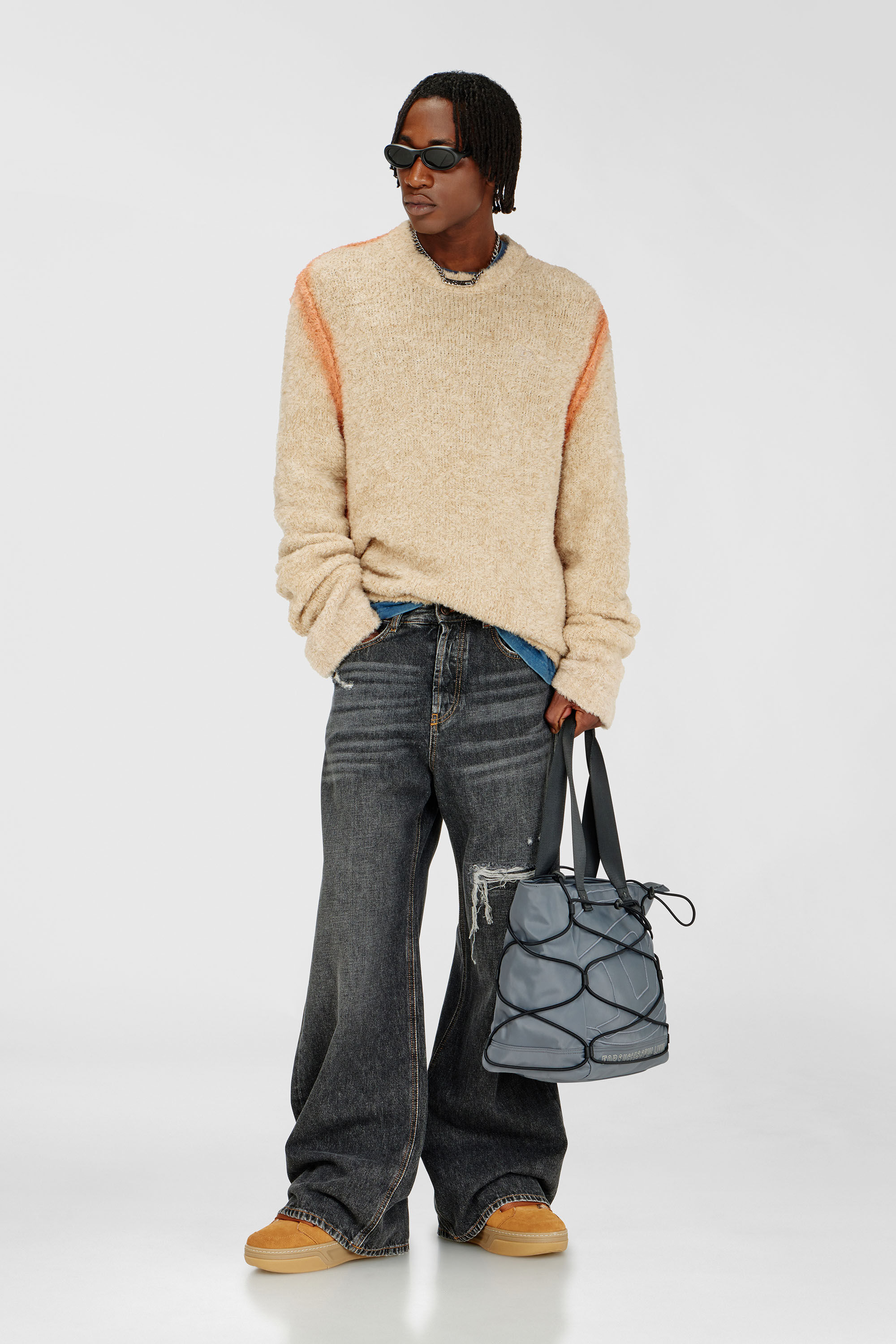 Men's Relaxed Jeans | Low Waist D-RiseBlack/Dark grey | Diesel US
