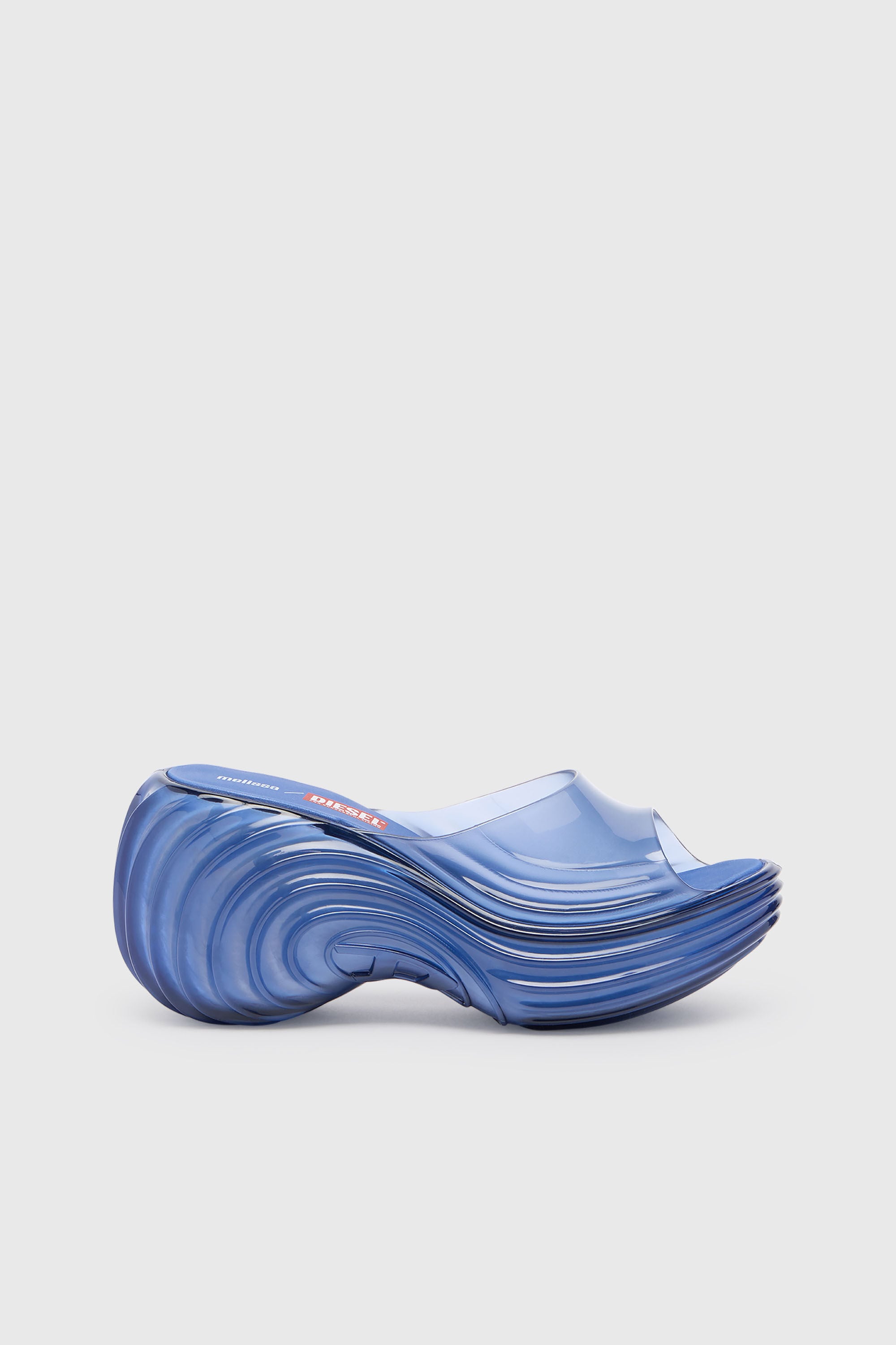 Diesel - MELISSA QUANTUM PLATFORM, Zueco de plataforma en Melflex&reg; Mujer in Azul marino - 1