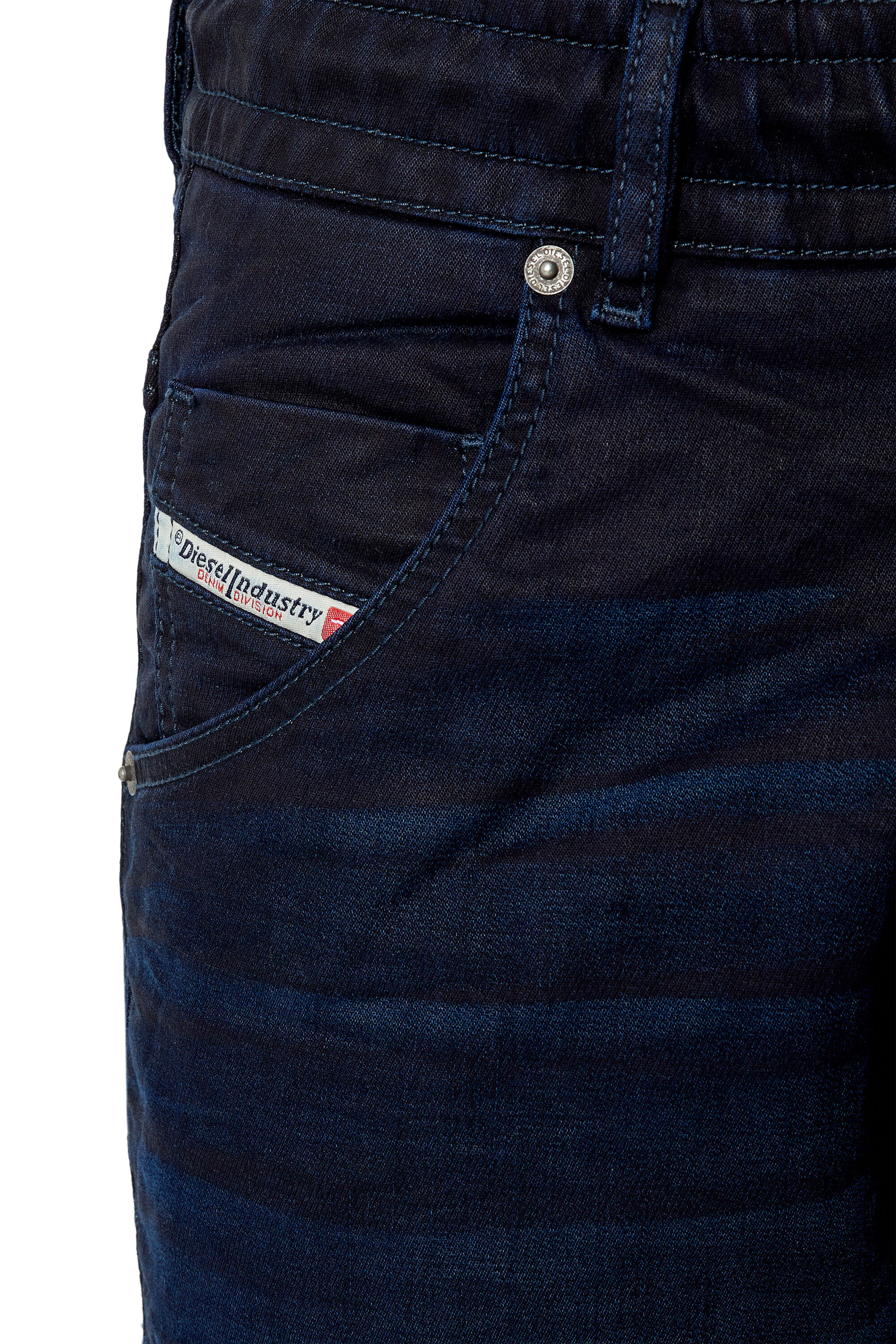 Diesel - D-KROOSHORT-Z JOGGJEANS, Male's Shorts in JoggJeans in Dark Blue - 4