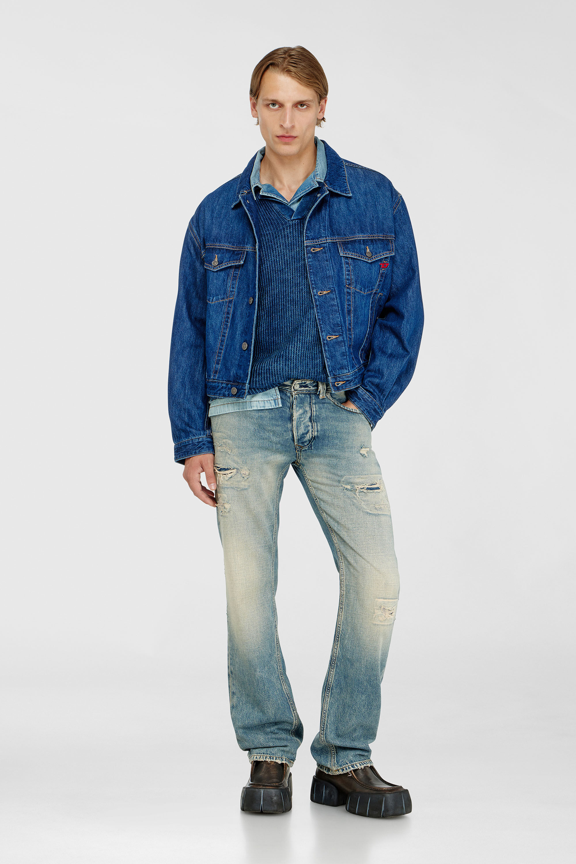 diesel グラムロック rick似 Men's Regular Jeans | Low Waist 1985 LarkeeMedium blue | Diesel US