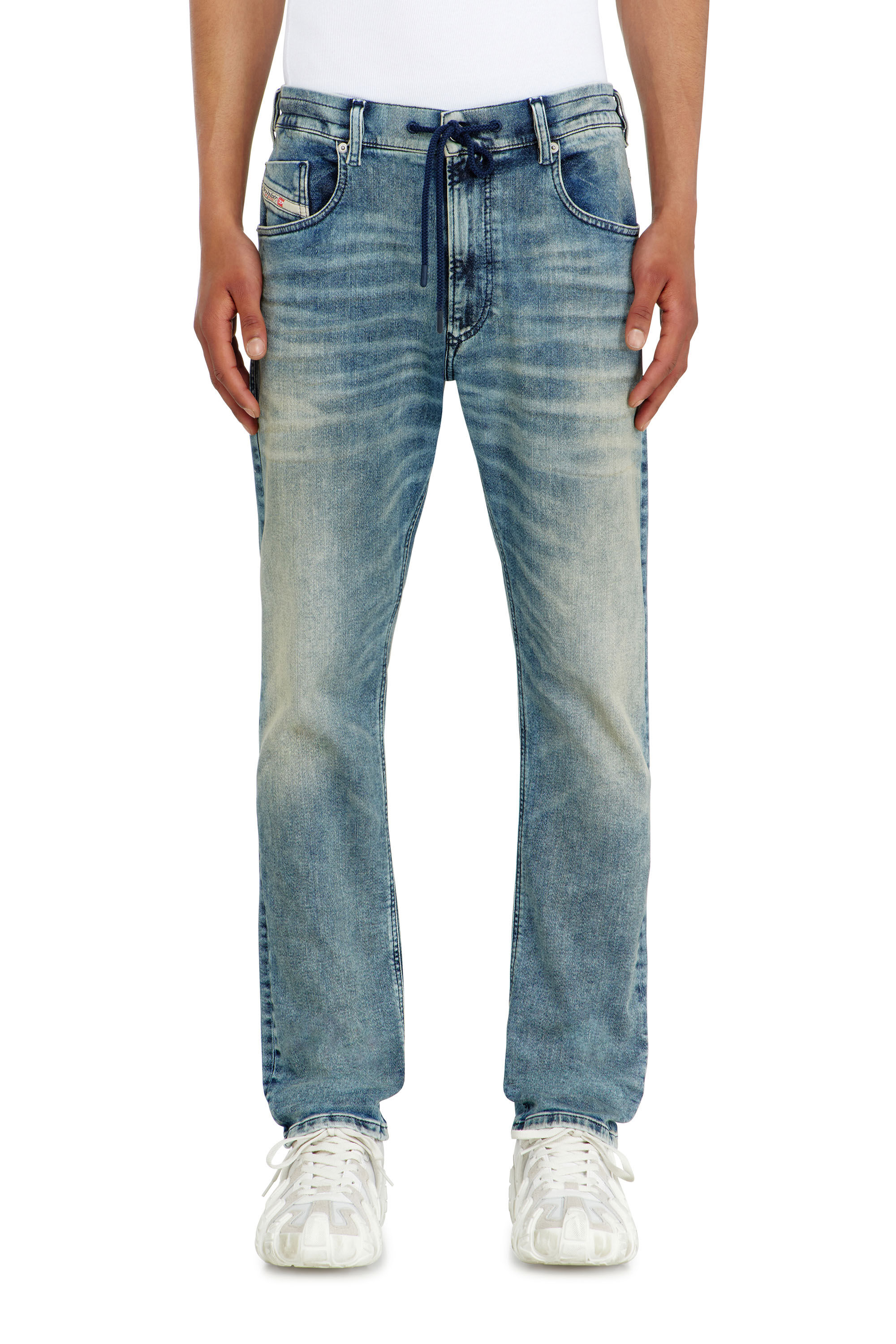 Men's Regular Jeans | Light Blue | Diesel 2032 D-Krooley Joggjeans®