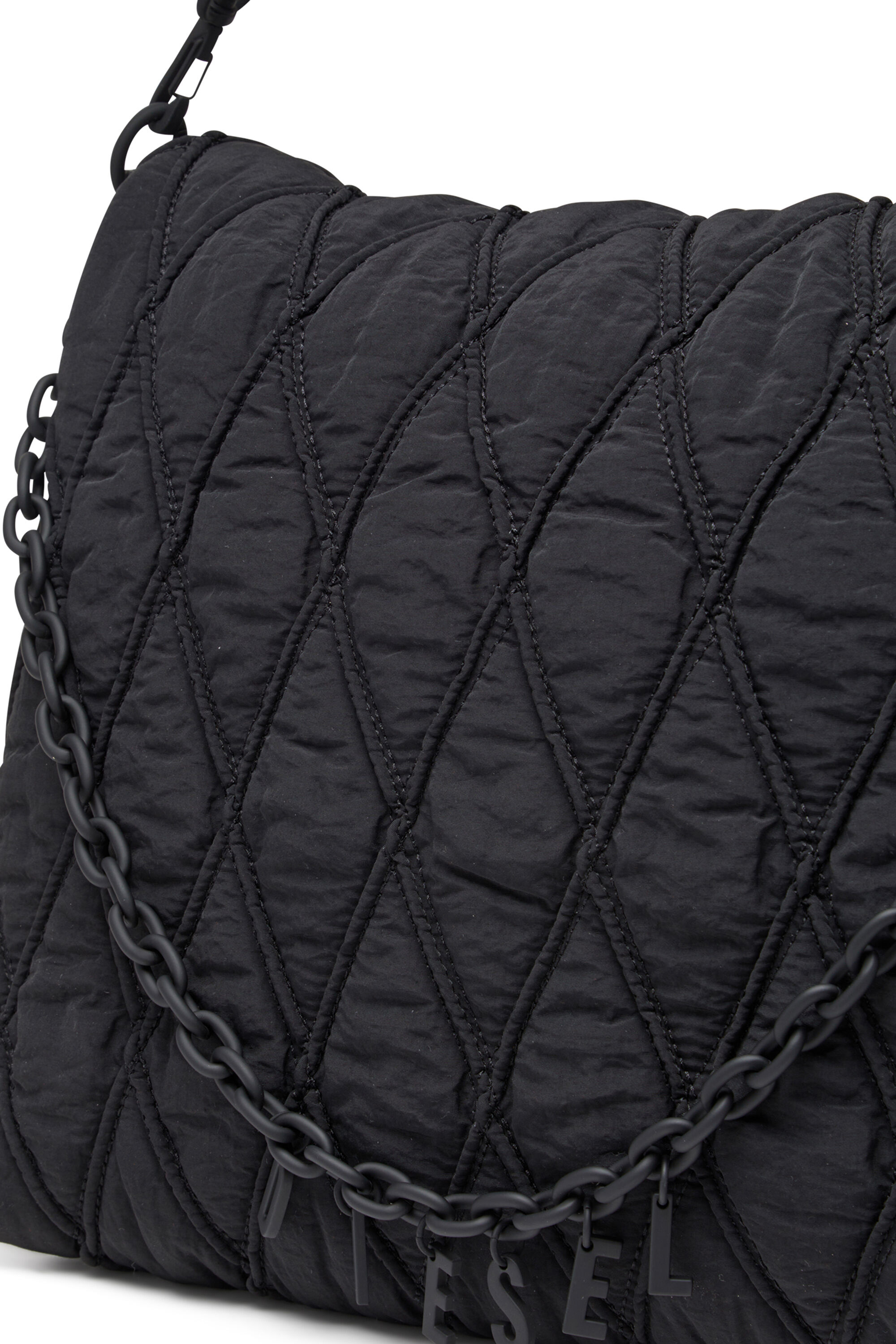 Women's Charm-D L-Shoulder bag in quilted washed nylon