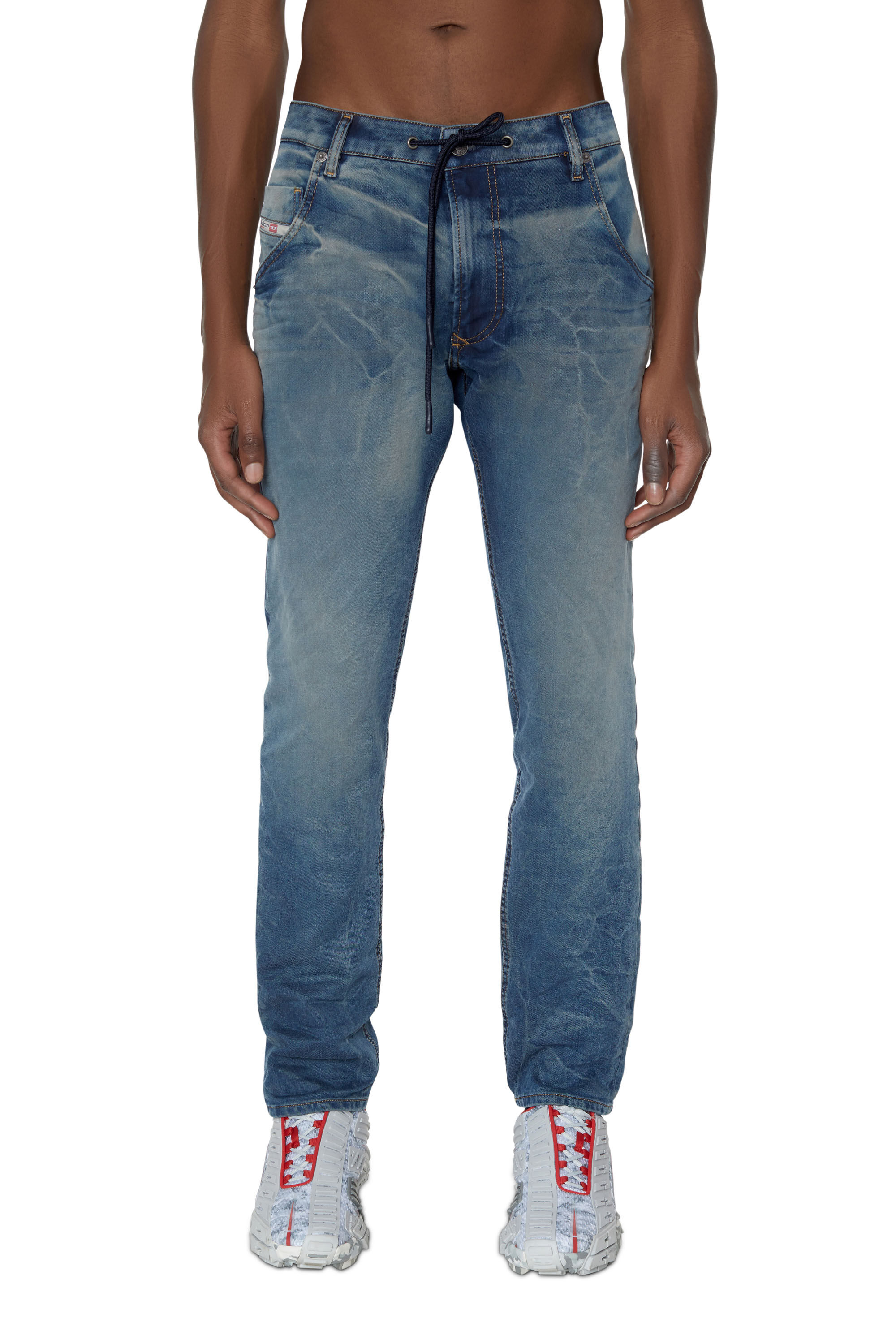 【極美品】DIESEL KROOLEY JOGG TAPERD パンツ 28 ディーゼル ジョグシーズン テーパード イージーパンツ KROOLEY-Y-NE 068BD Man: Tapered Medium blue Jeans | Diesel