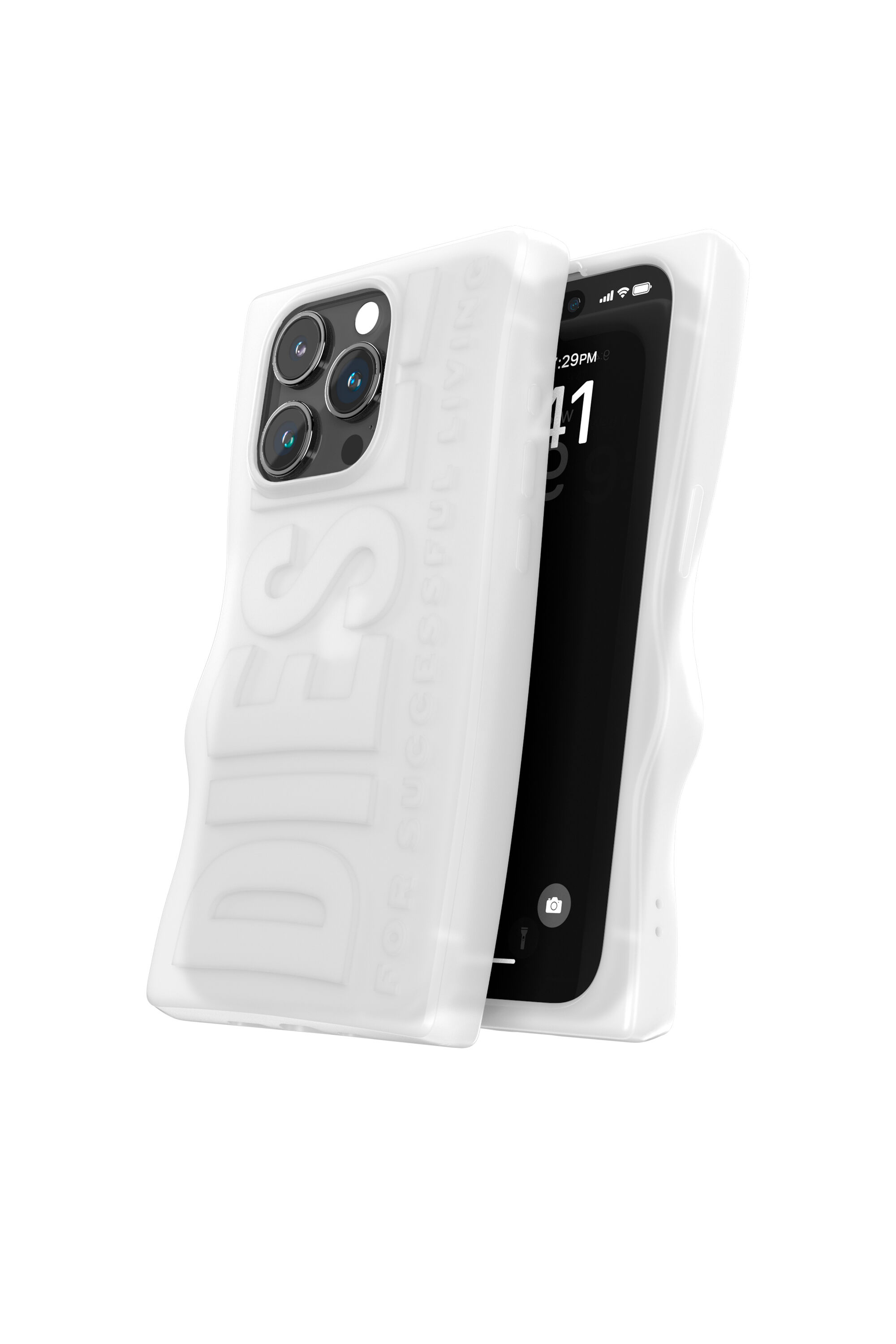 Diesel - 54124 MOULDED CASE, Coque D By iP15 Pro Mixte in Blanc - 3