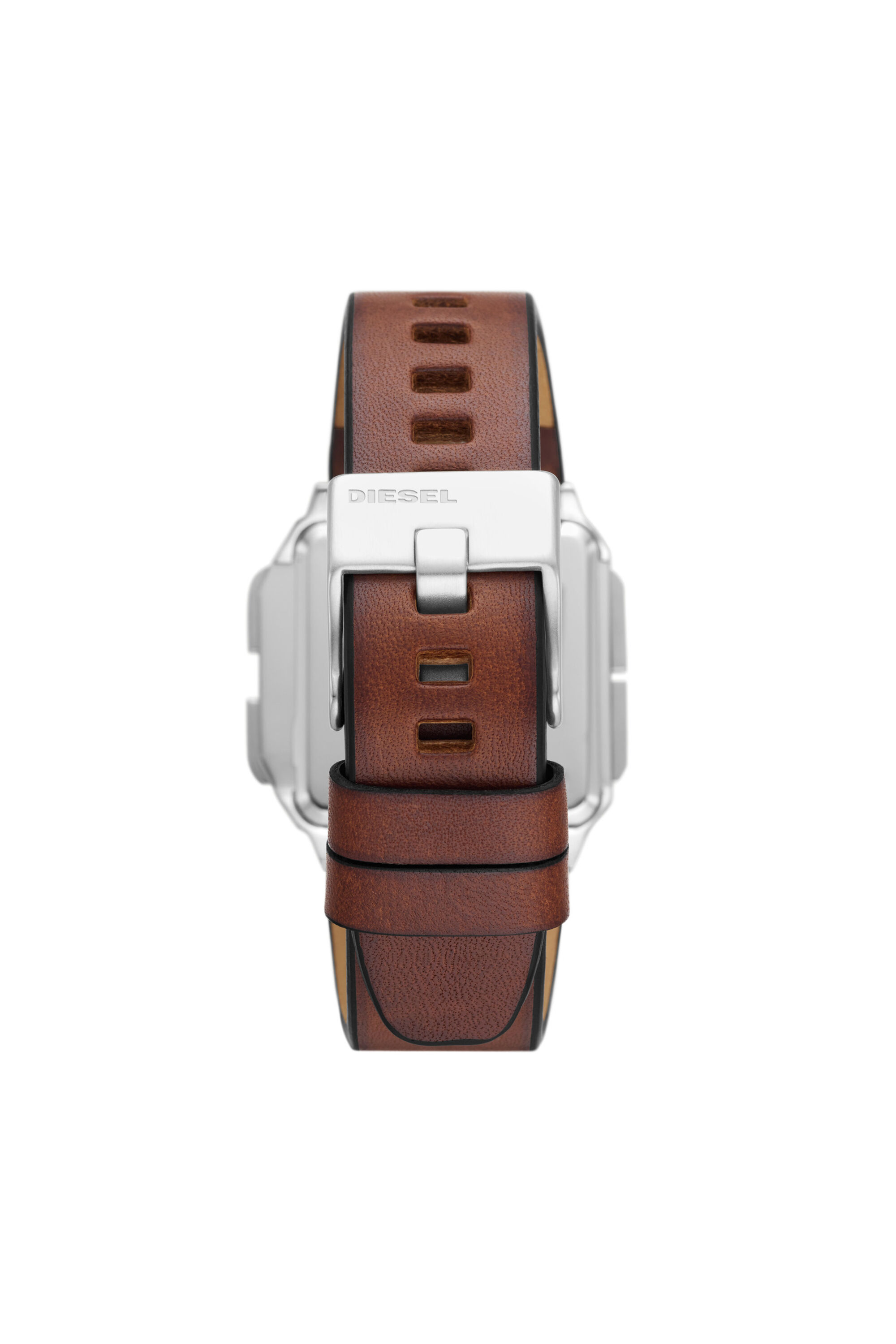 Diesel - DZ1995, Montre Chopped numérique en cuir marron Mixte in Marron - 2