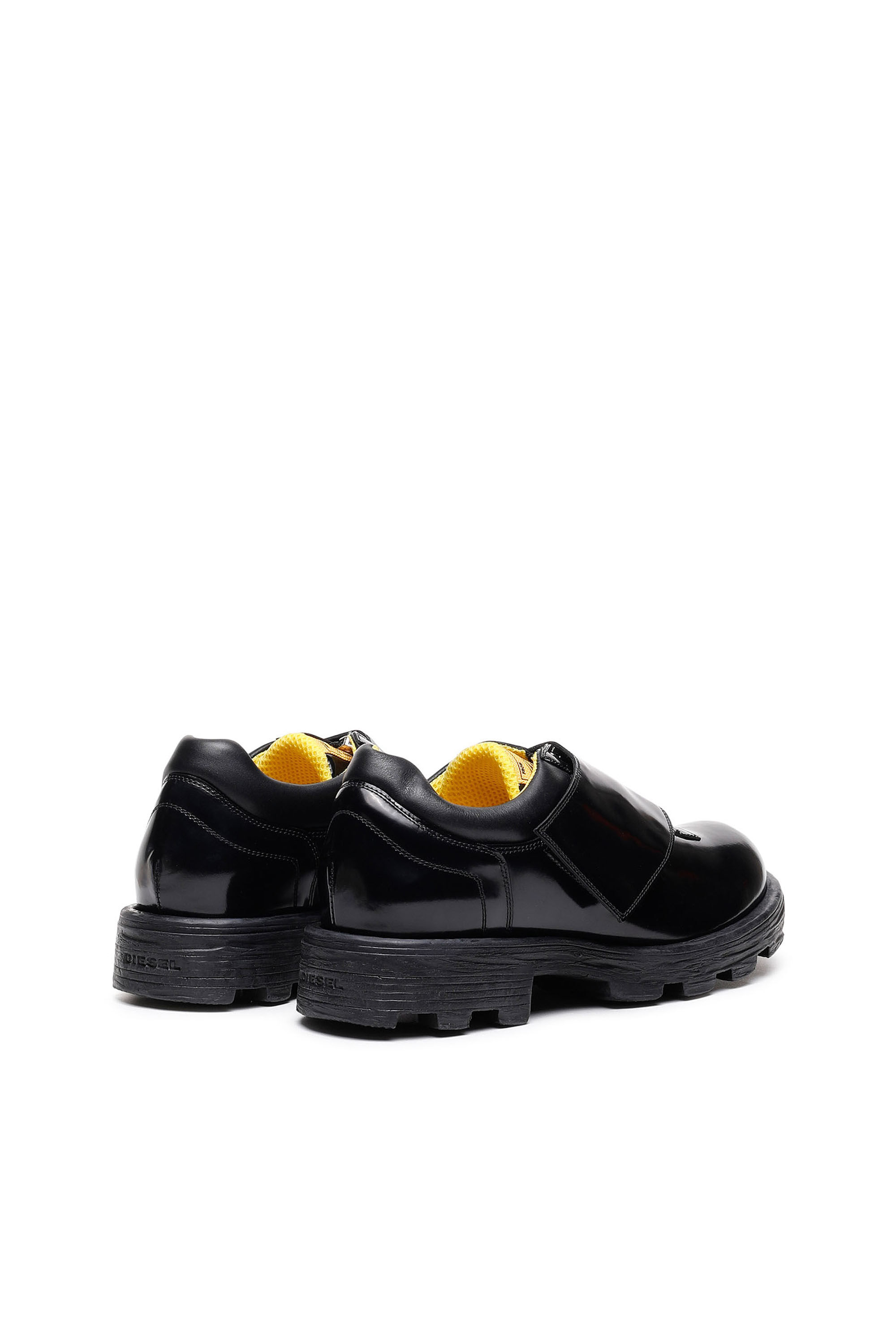 Diesel - D-HAMMER MS, Male's D-Hammer Ms - Monk-strap shoes in glossed leather in Black - 3