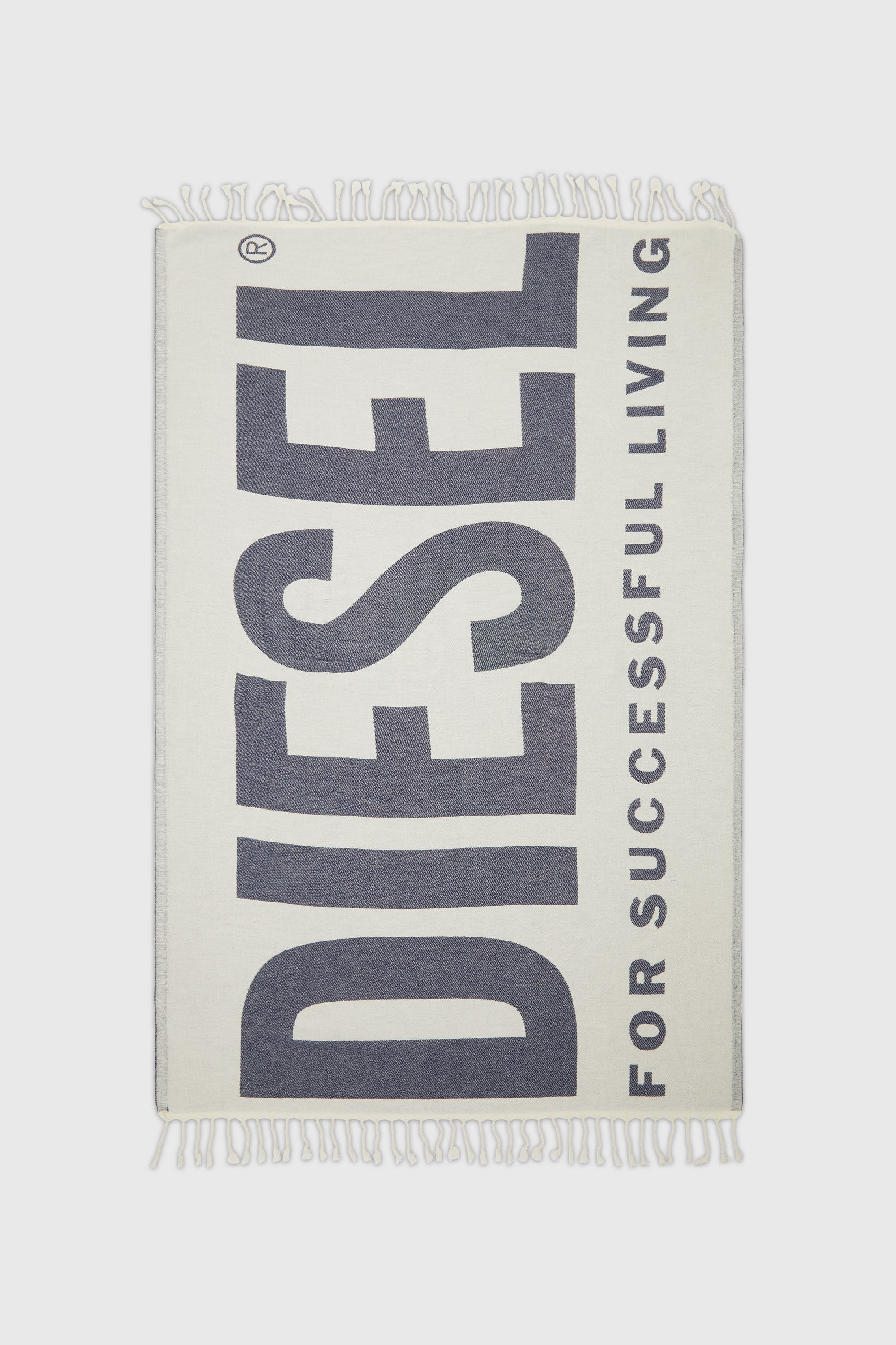 Diesel - BMT-WAVE, Toalla de playa con flecos y logo Hombre in ToBeDefined - 1