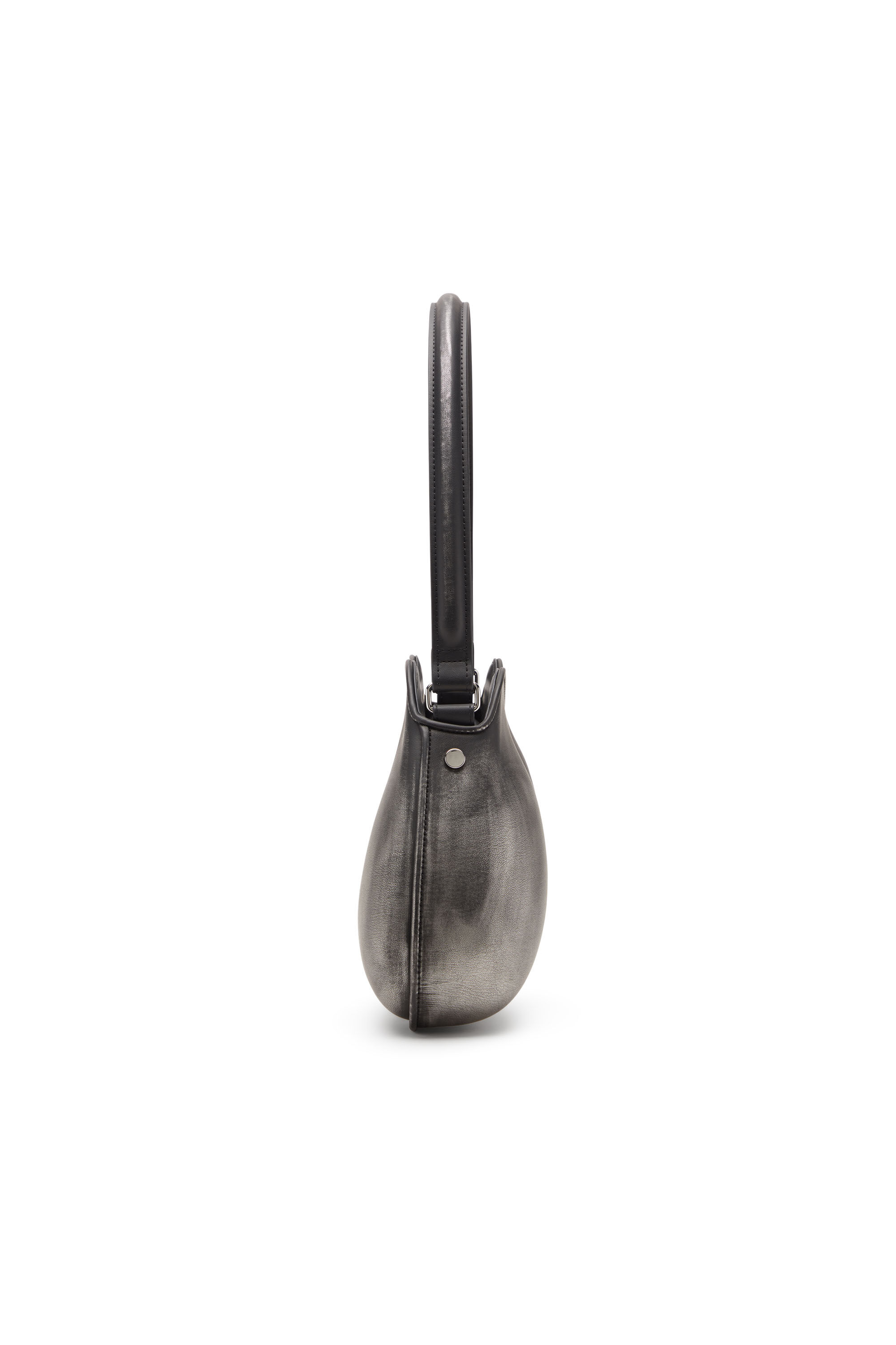 Women's Double-D-Rigid shoulder bag in brushed PU | Black | Diesel