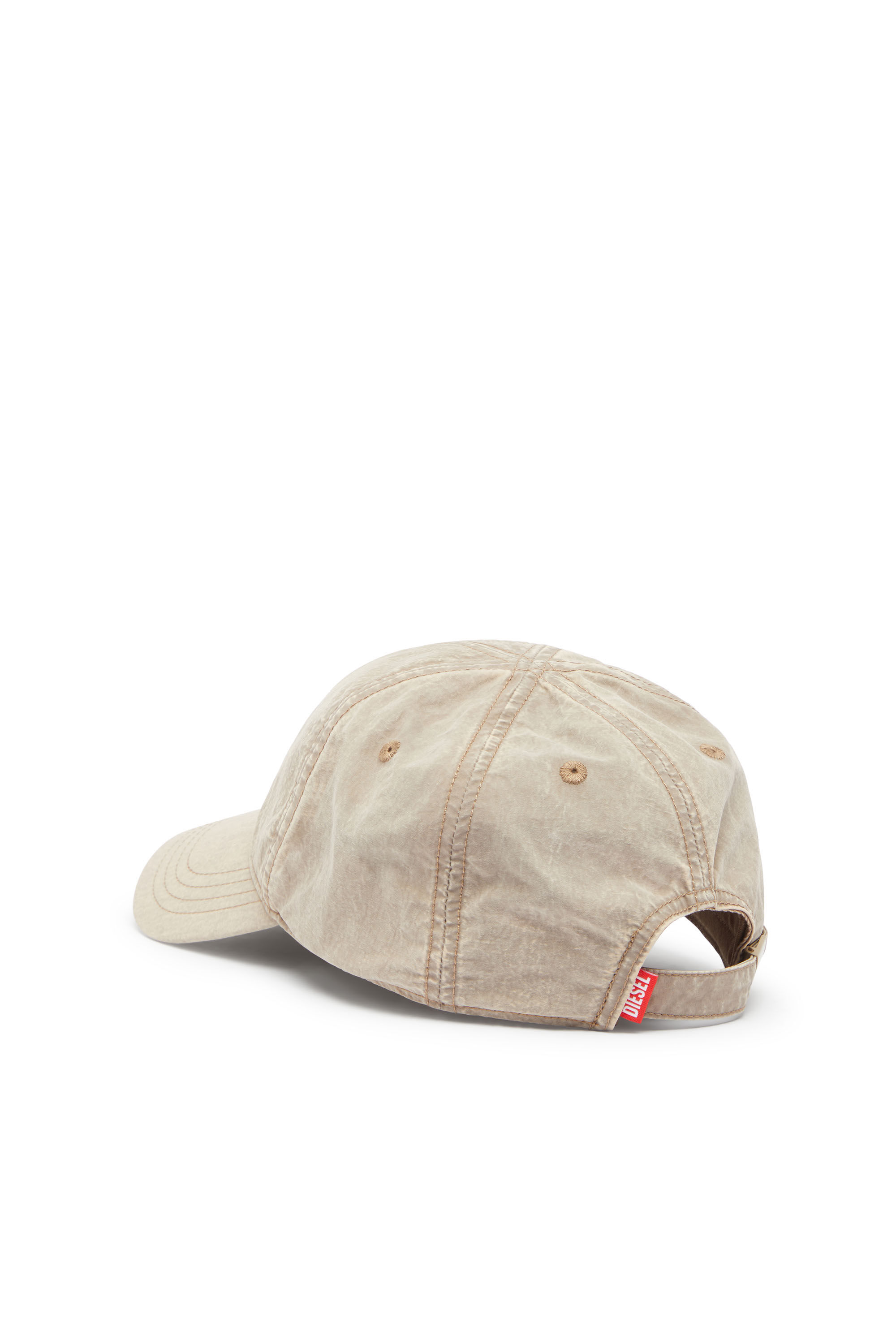 Diesel - C-NYLOFF, Male's Baseball cap with embroidered Oval D in Beige - 2
