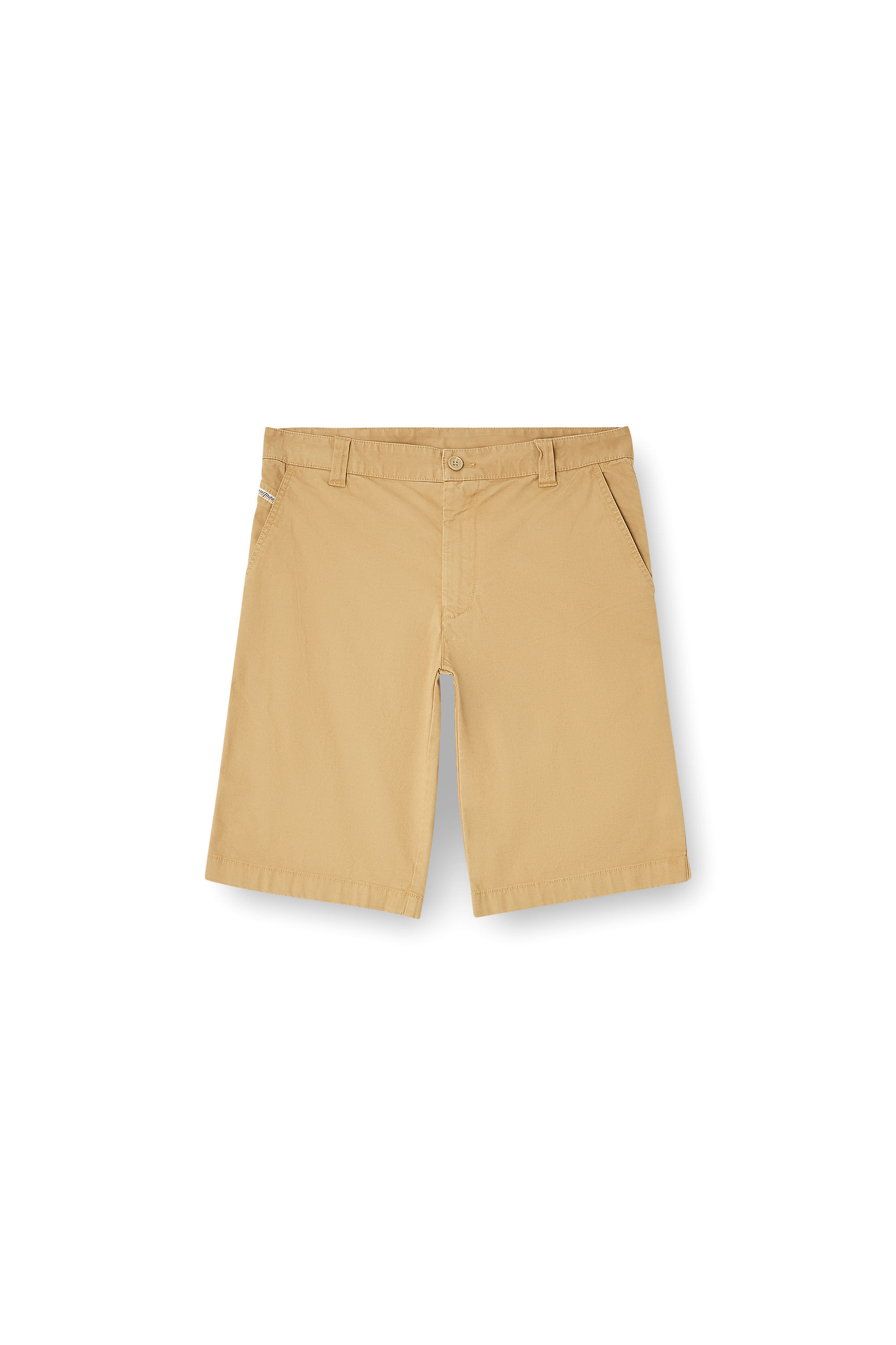 Diesel - P-DEFINE-SHORT-EPCH, Male's Stonewash cotton shorts in Beige - 2