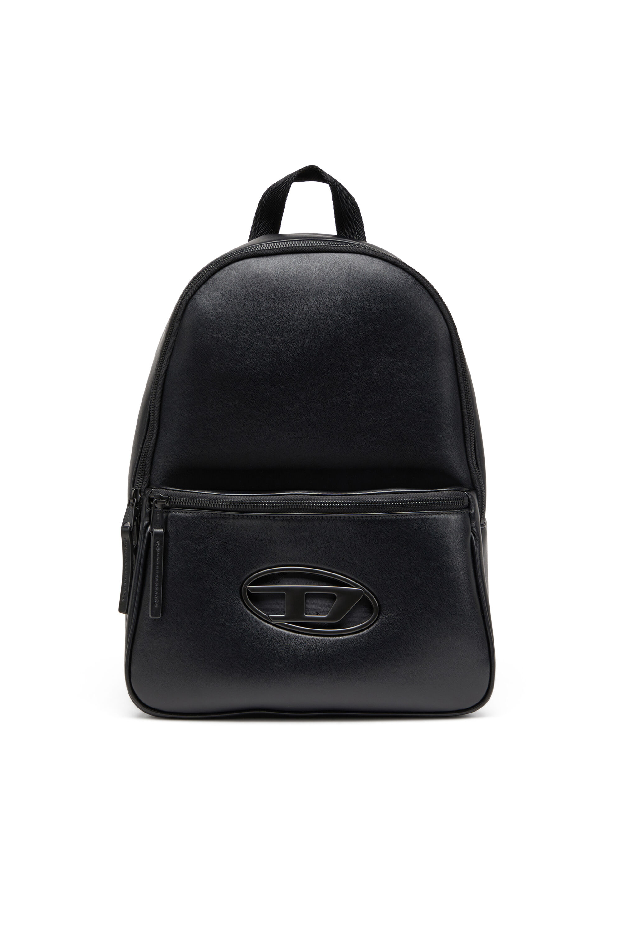 DIESEL Leather bag リュック　黒　レザー Men's Holi-D-Backpack in neoprene and PU | Black | Diesel HK