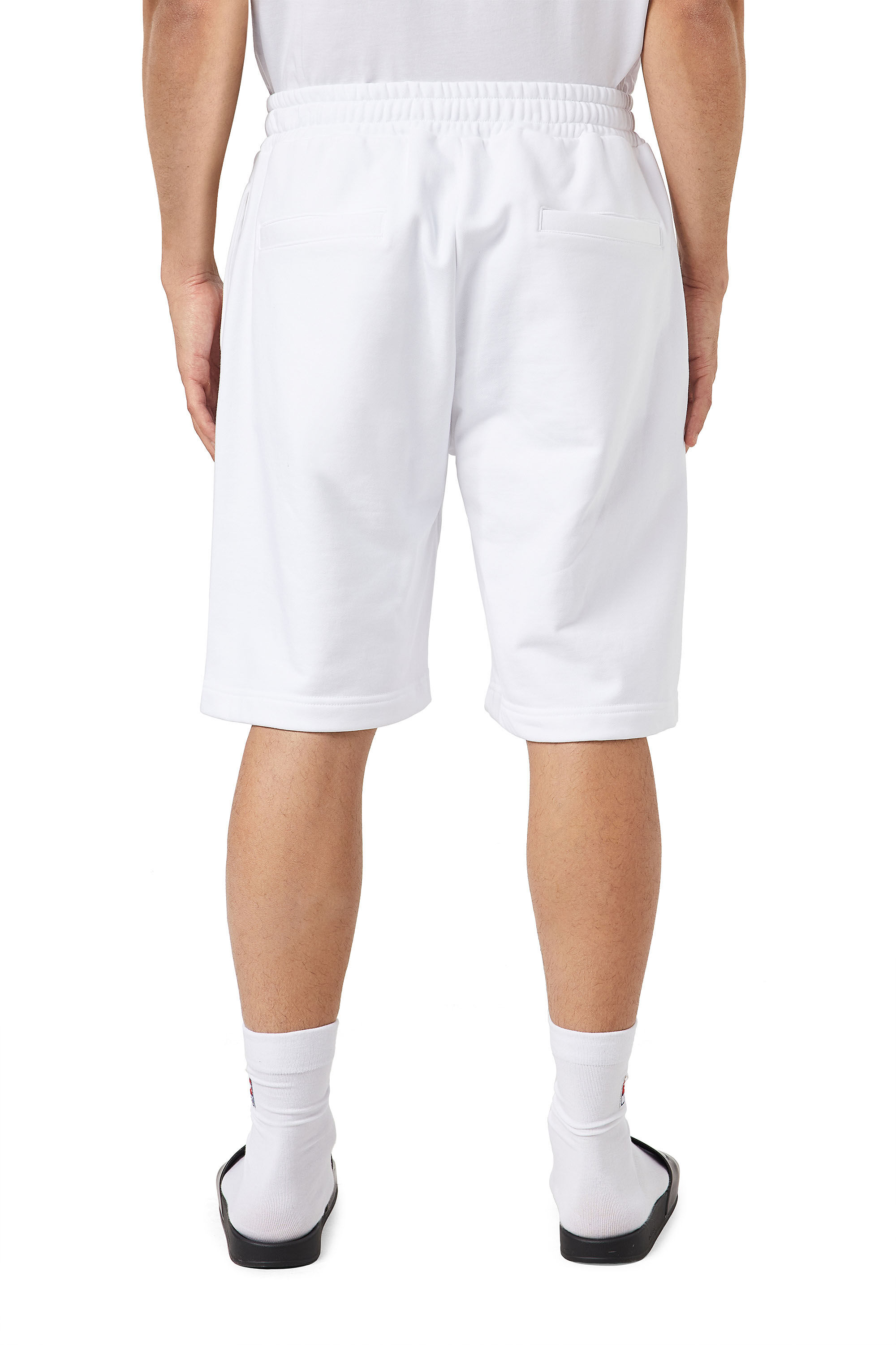 P-CROWN-DIV Man: Sweat shorts with logo embroidery | Diesel