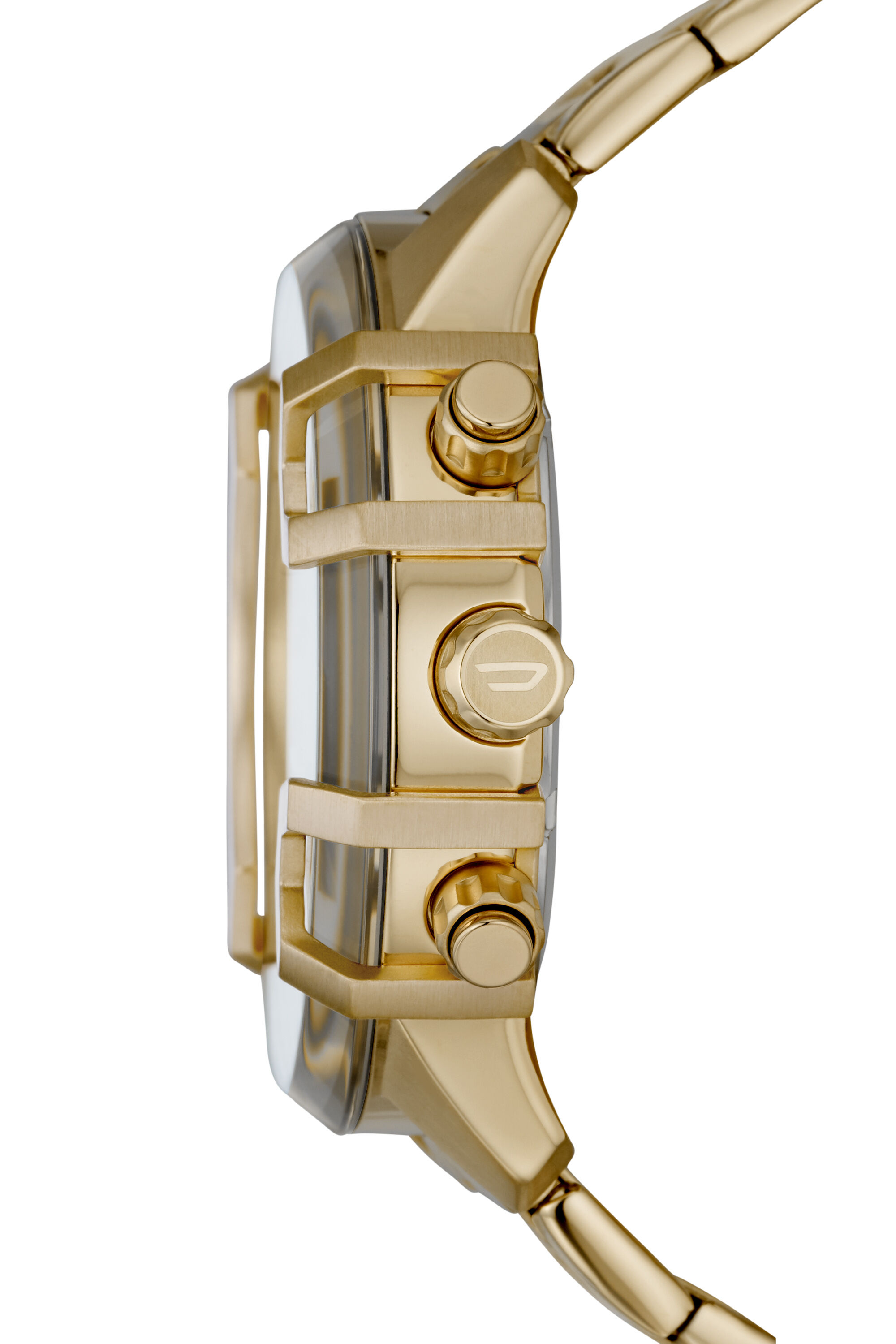 Diesel - DZ4573, Male's Griffed chronograph gold-tone watch in Gold - 3