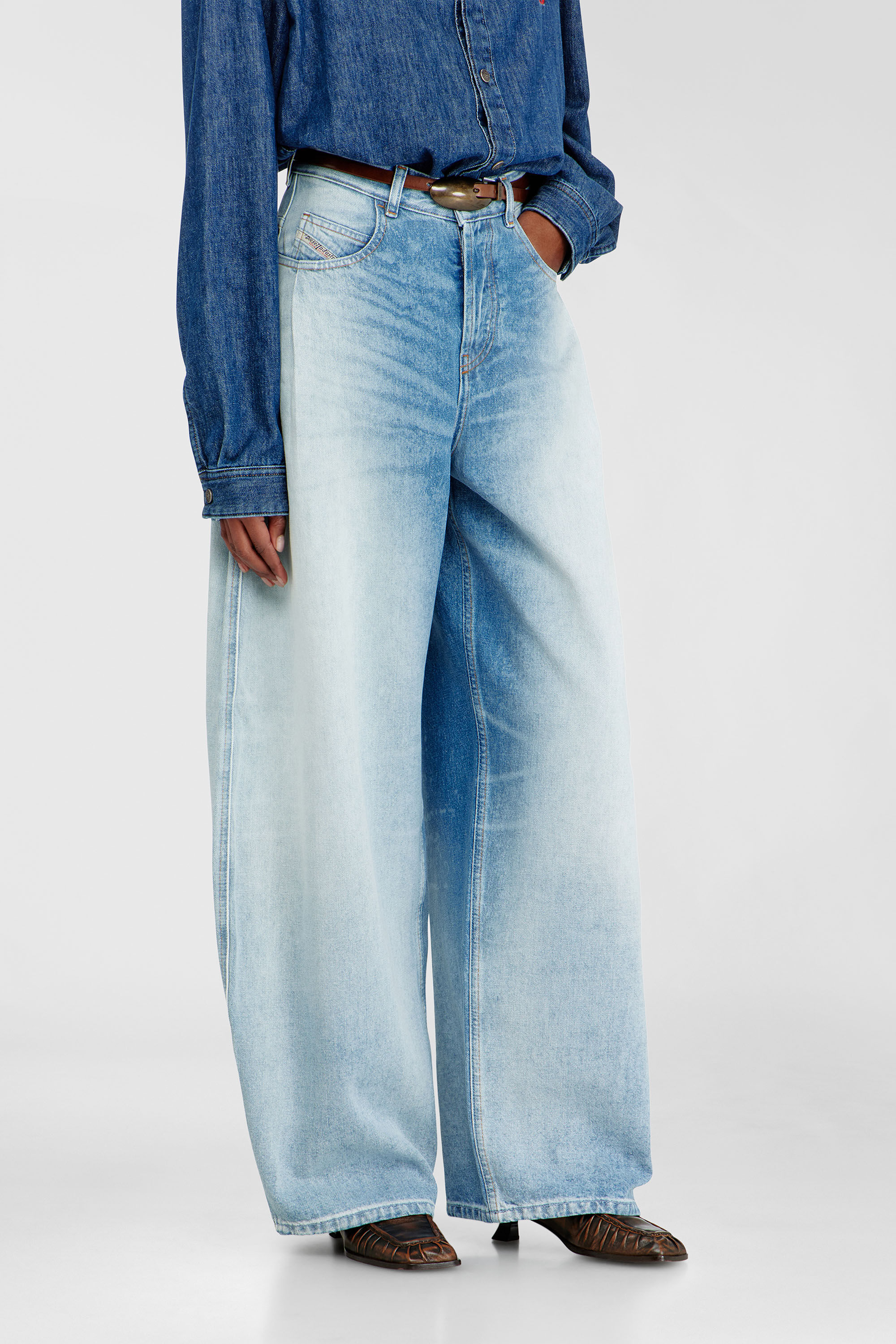 Light Blue Relaxed Fit Jeans for Women | Diesel® US Light Blue Relaxed Fit Jeans for Women | Diesel® US