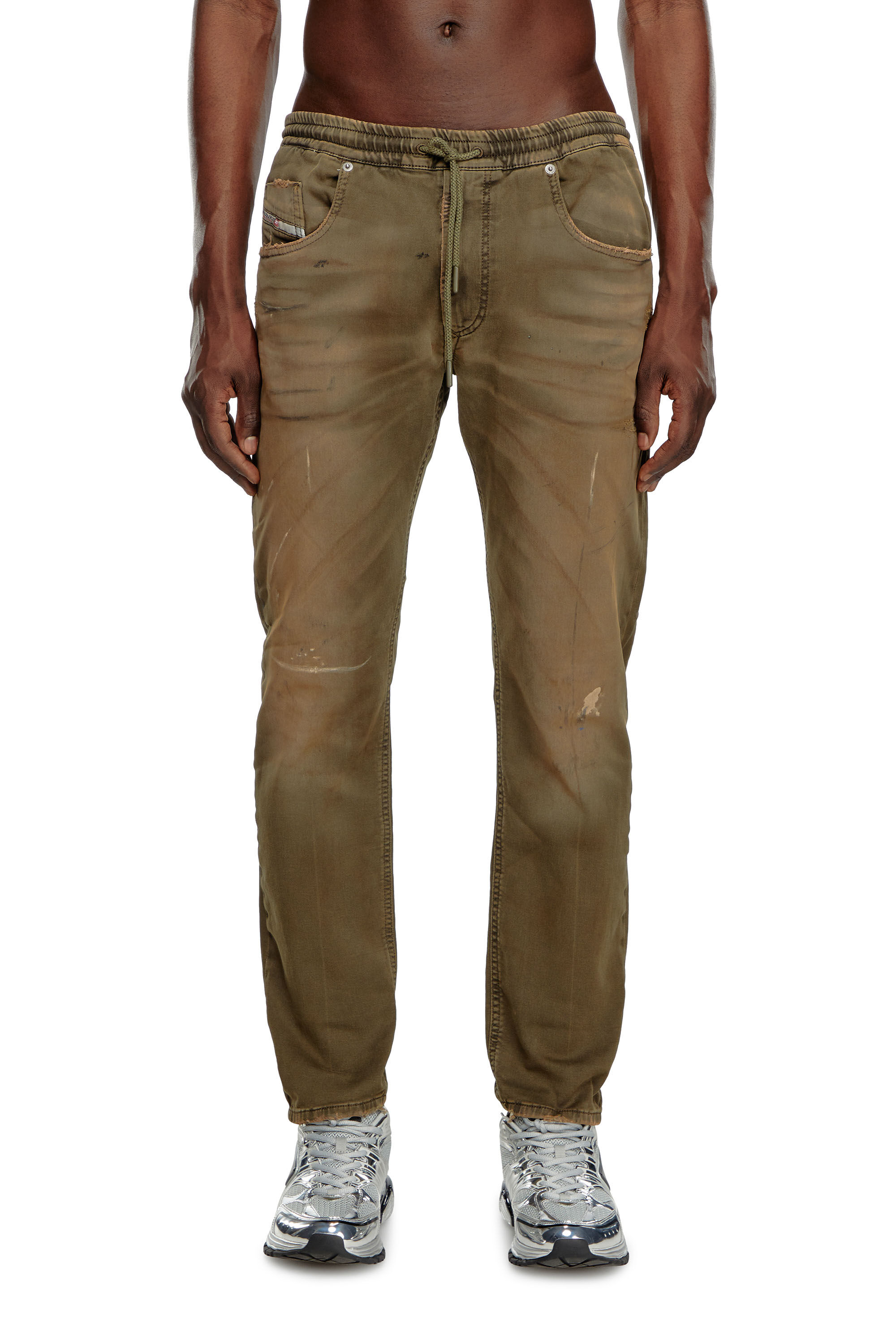 Diesel - Male's Regular 2030 D-Krooley Joggjeans® 068LW, Military Green - 3