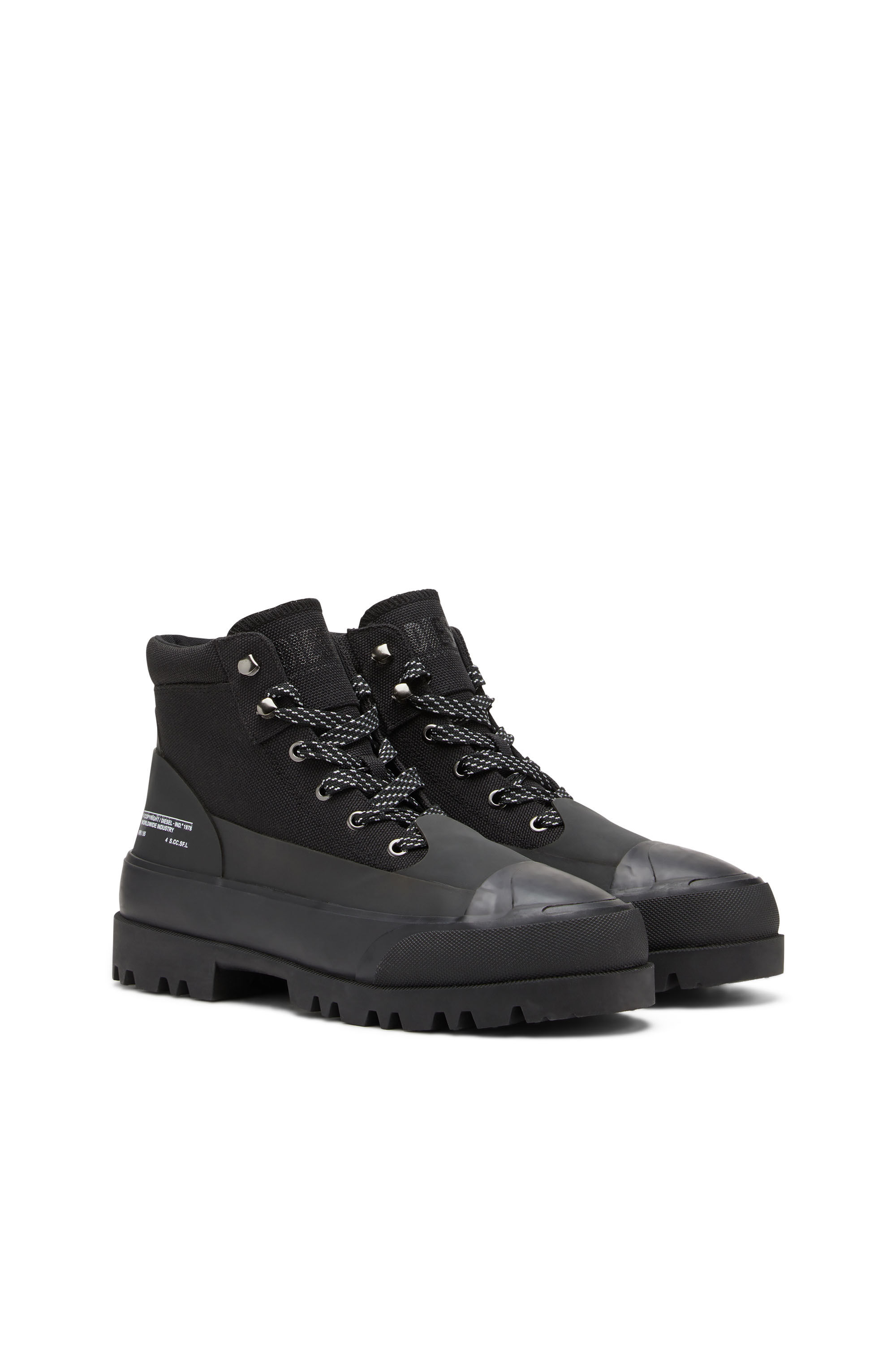 Diesel - D-HIKO BT X, Male's D-Hiko Bt X - Ankle boots in ballistic nylon in Black - 2