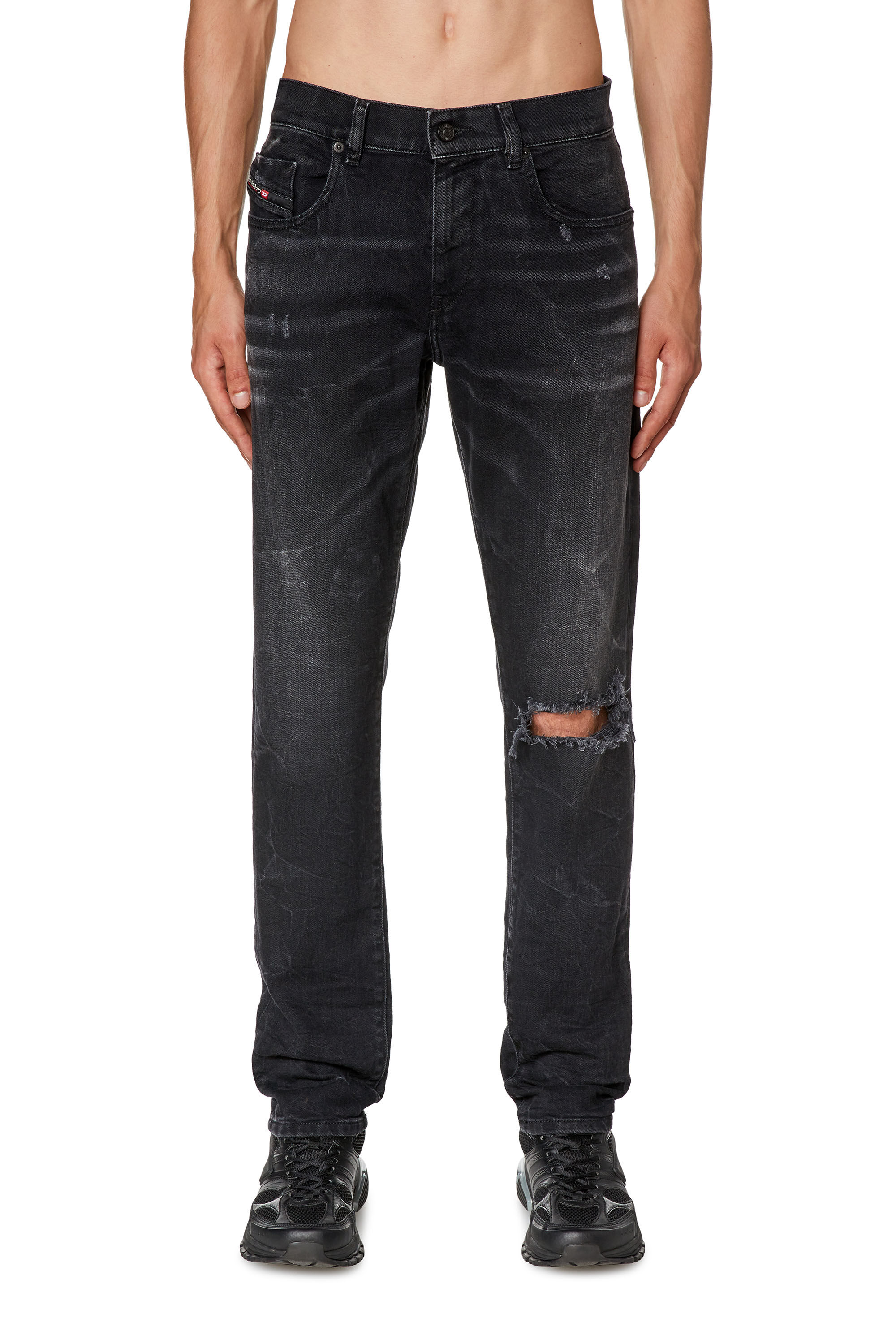 Diesel - Male's Slim Jeans 2019 D-Strukt E69DV, Black/Dark Grey - 3